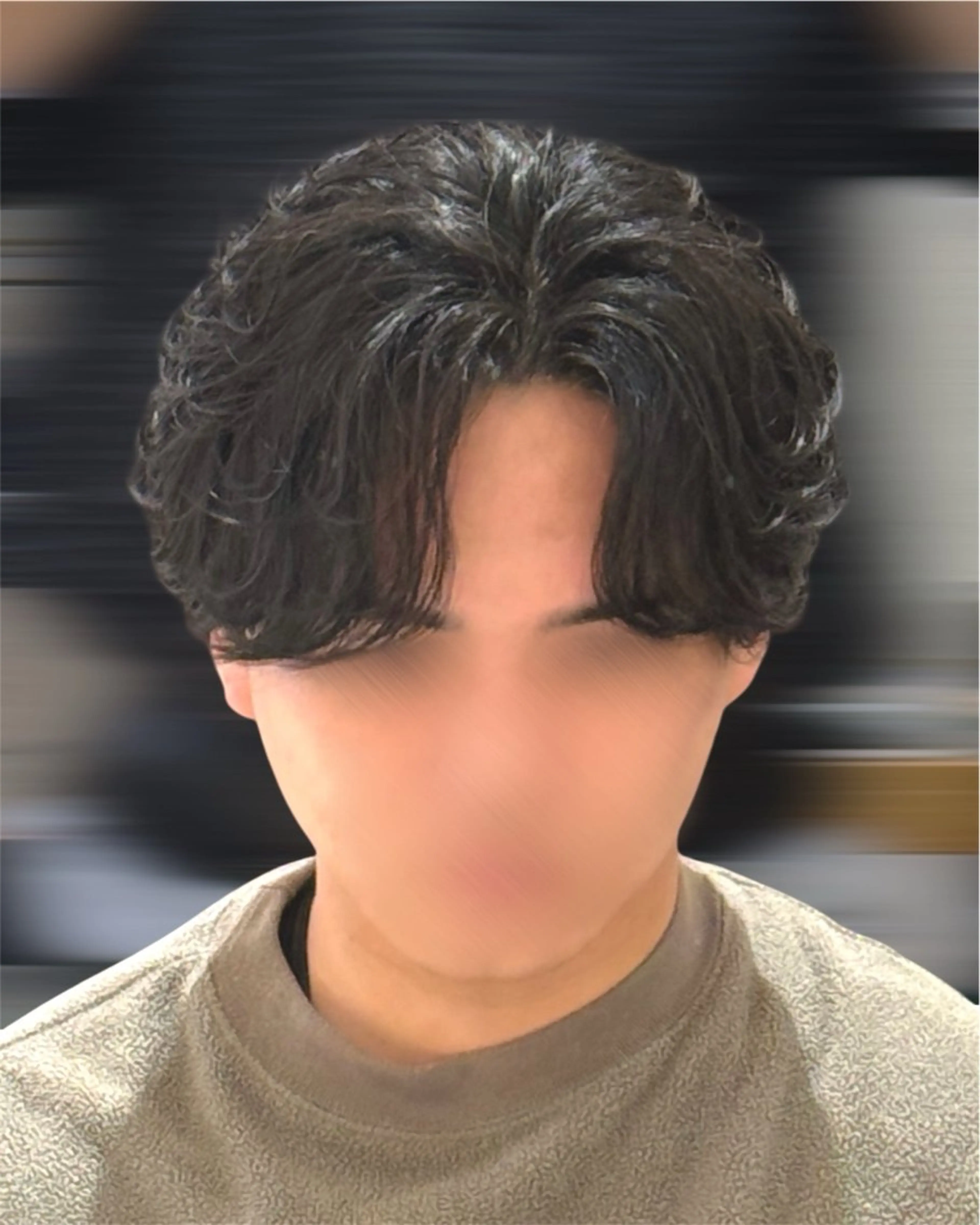 ショート パーマ メンズ センターパート 井ノ本 成海 / メンズパーマ特化のヘアスタイル