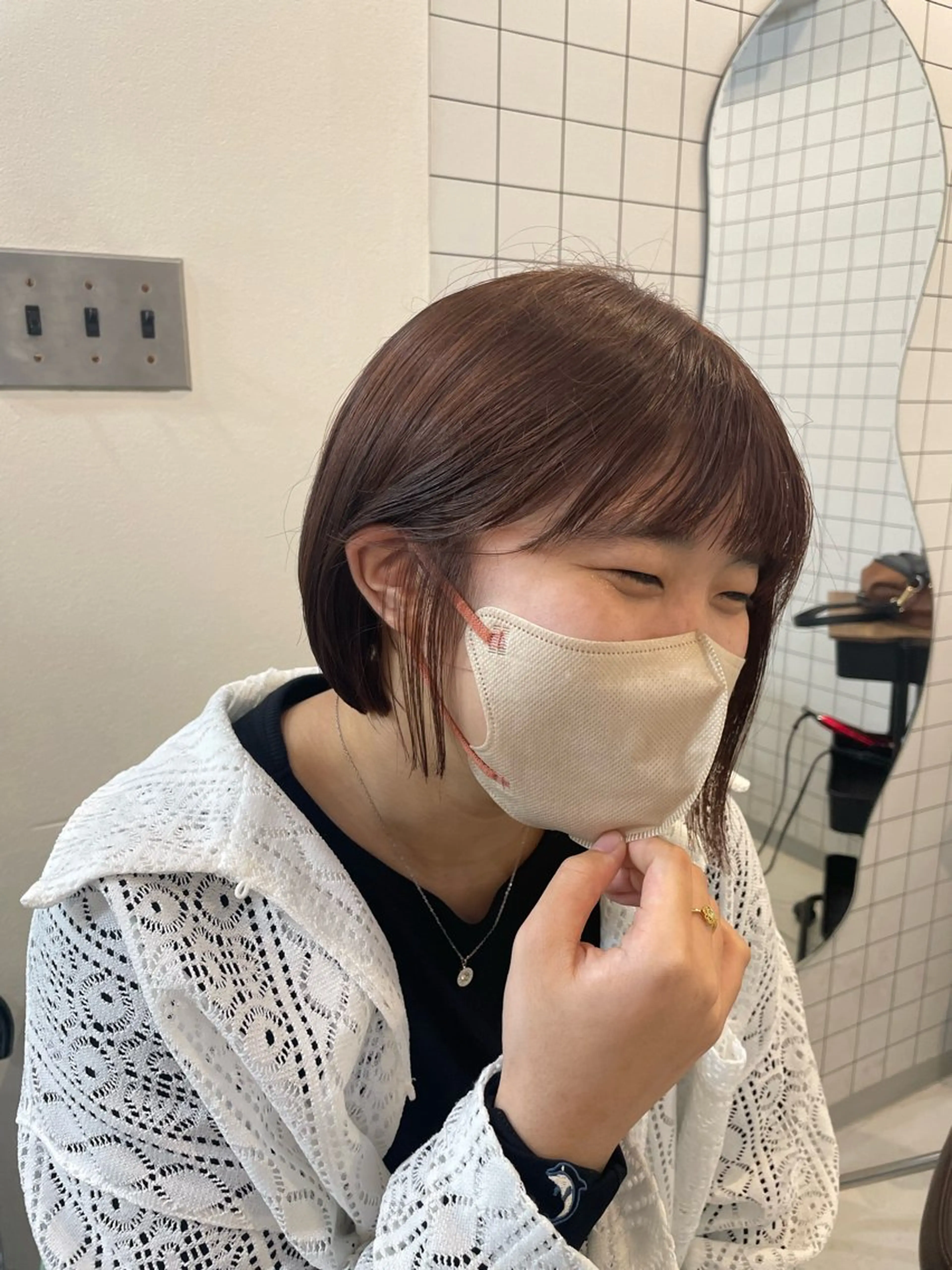 ショート カラー ブラウンカラー カット ヘアカラー Diva.hair factory所属・オオサコ アヤミのヘアスタイル