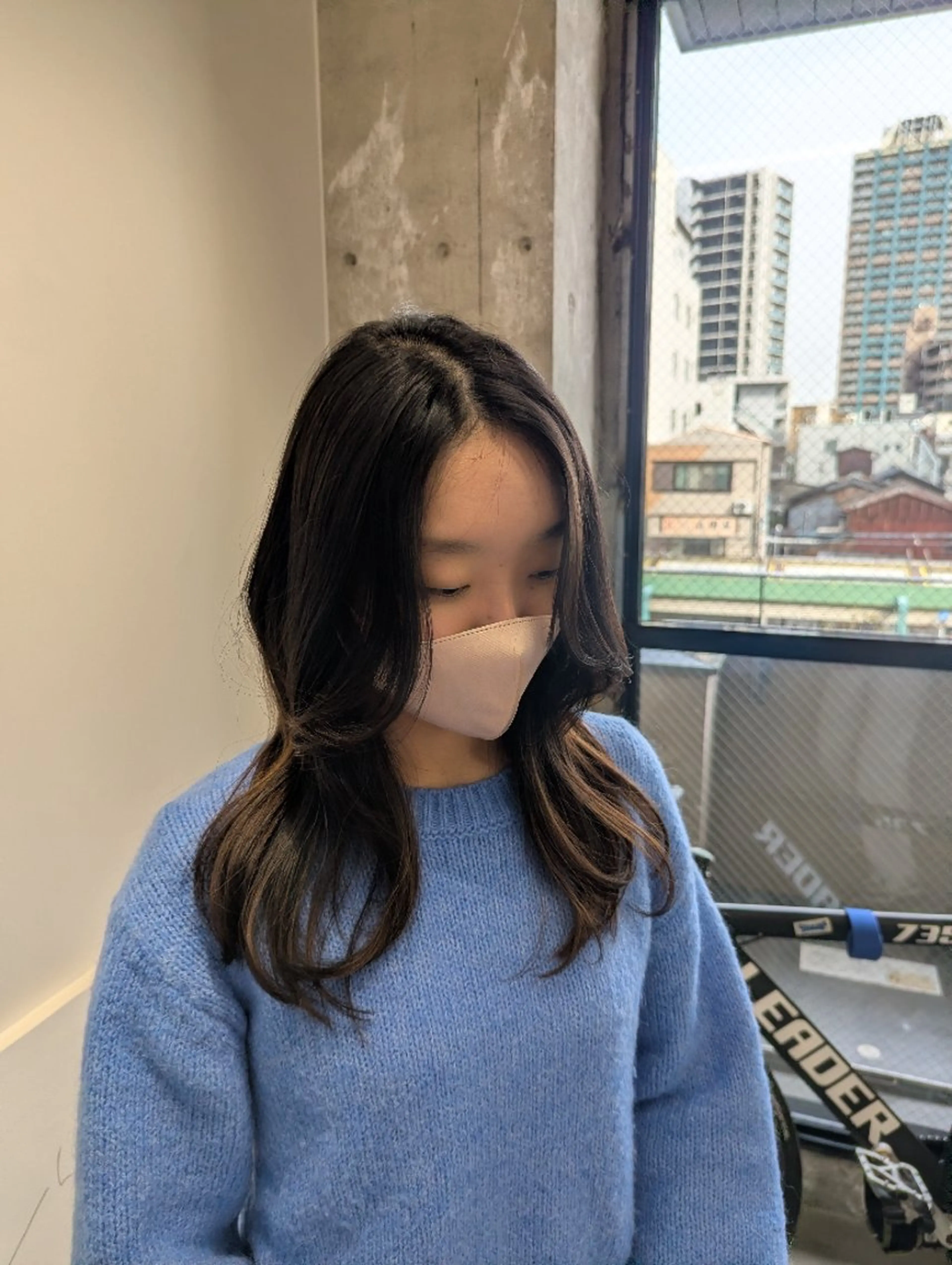 セミロング カット ヘアカラー トリートメント newi 天王寺　 masakoのヘアスタイル