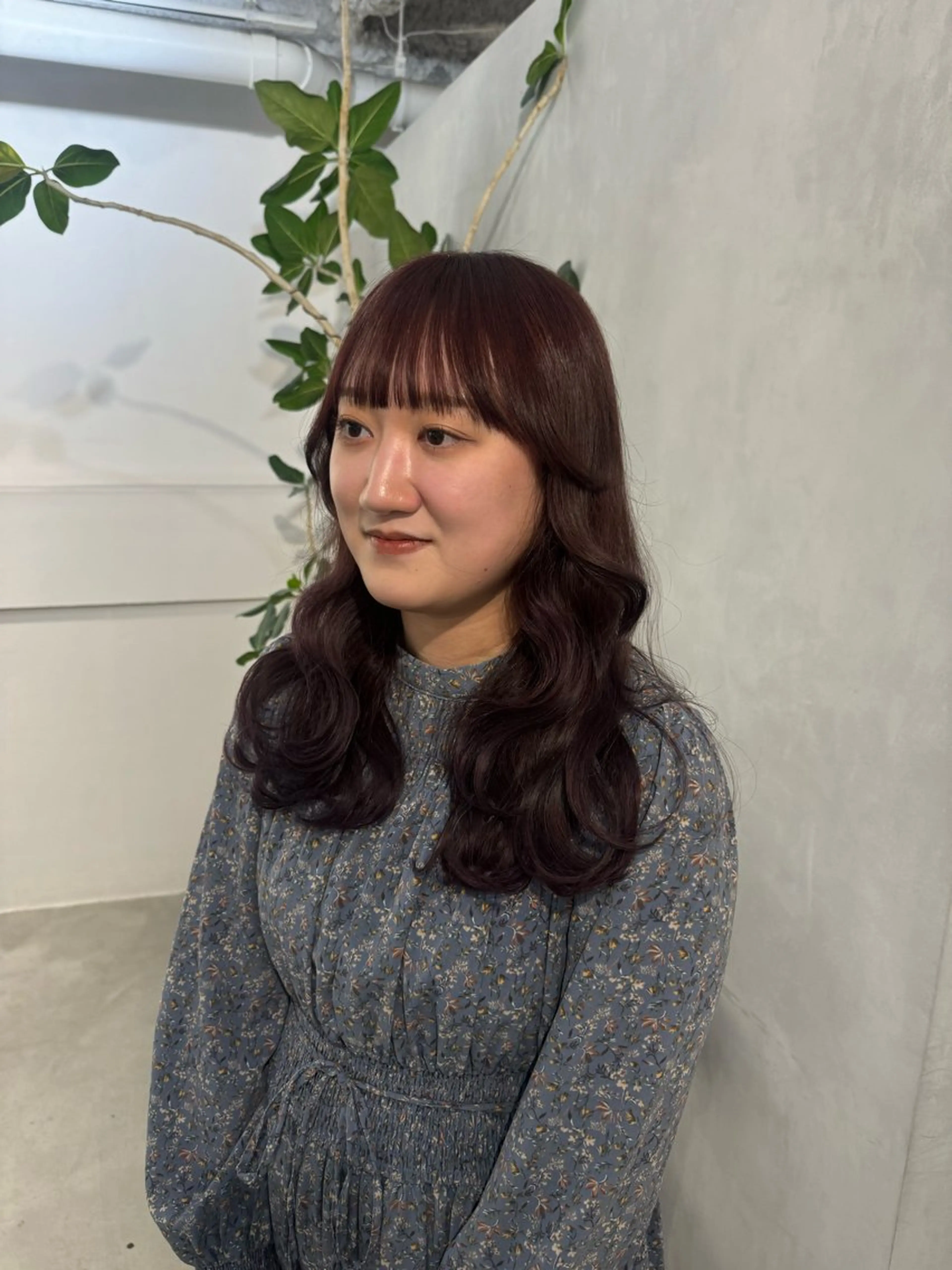 セミロング カット ヘアカラー トリートメント 顔周りcut・ご相談 ＝新宿しずく🇰🇷のヘアスタイル