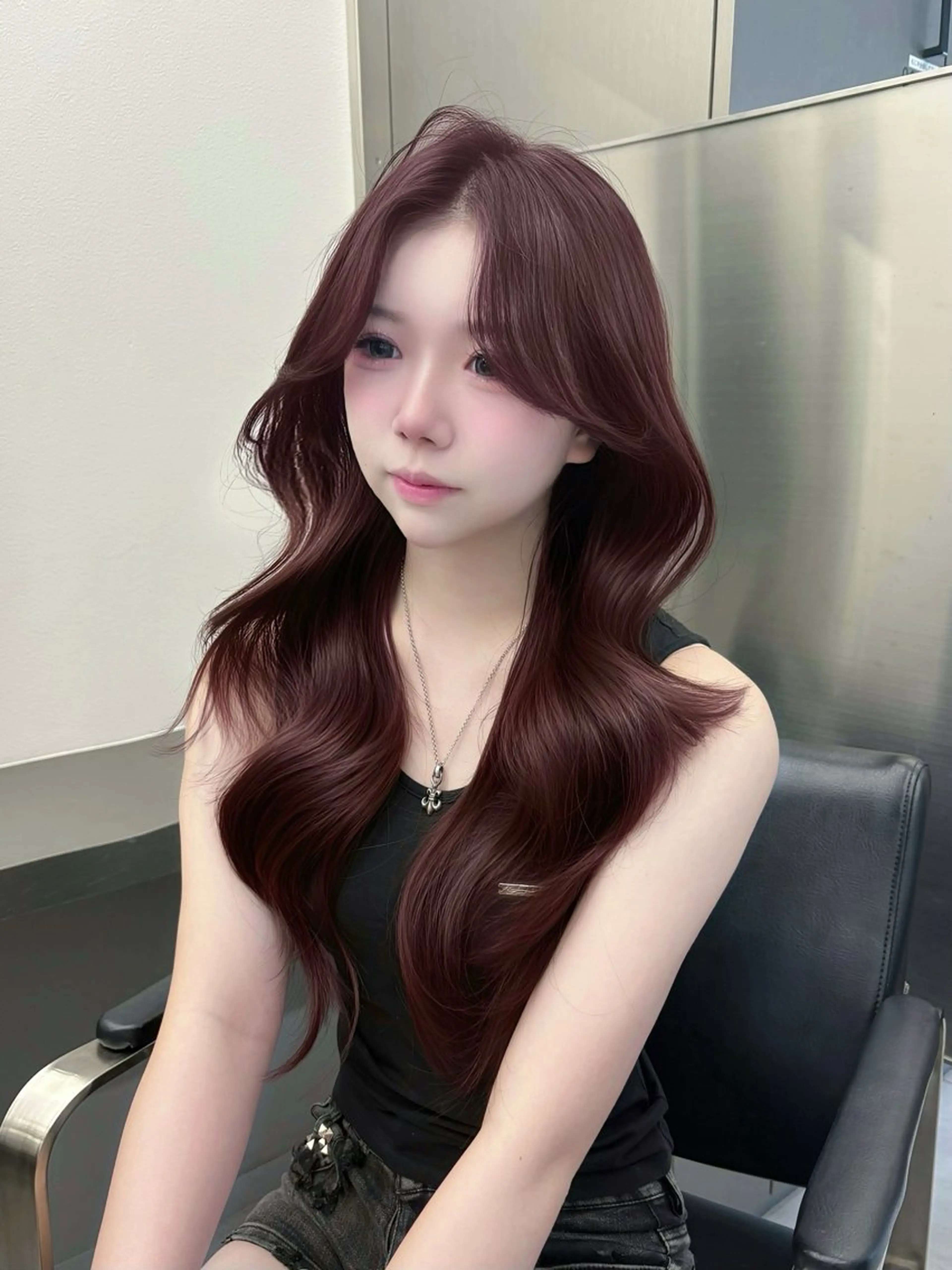 ロング カラー ⛓ワンホンレイヤー 🥀🖤/あいりのヘアスタイル