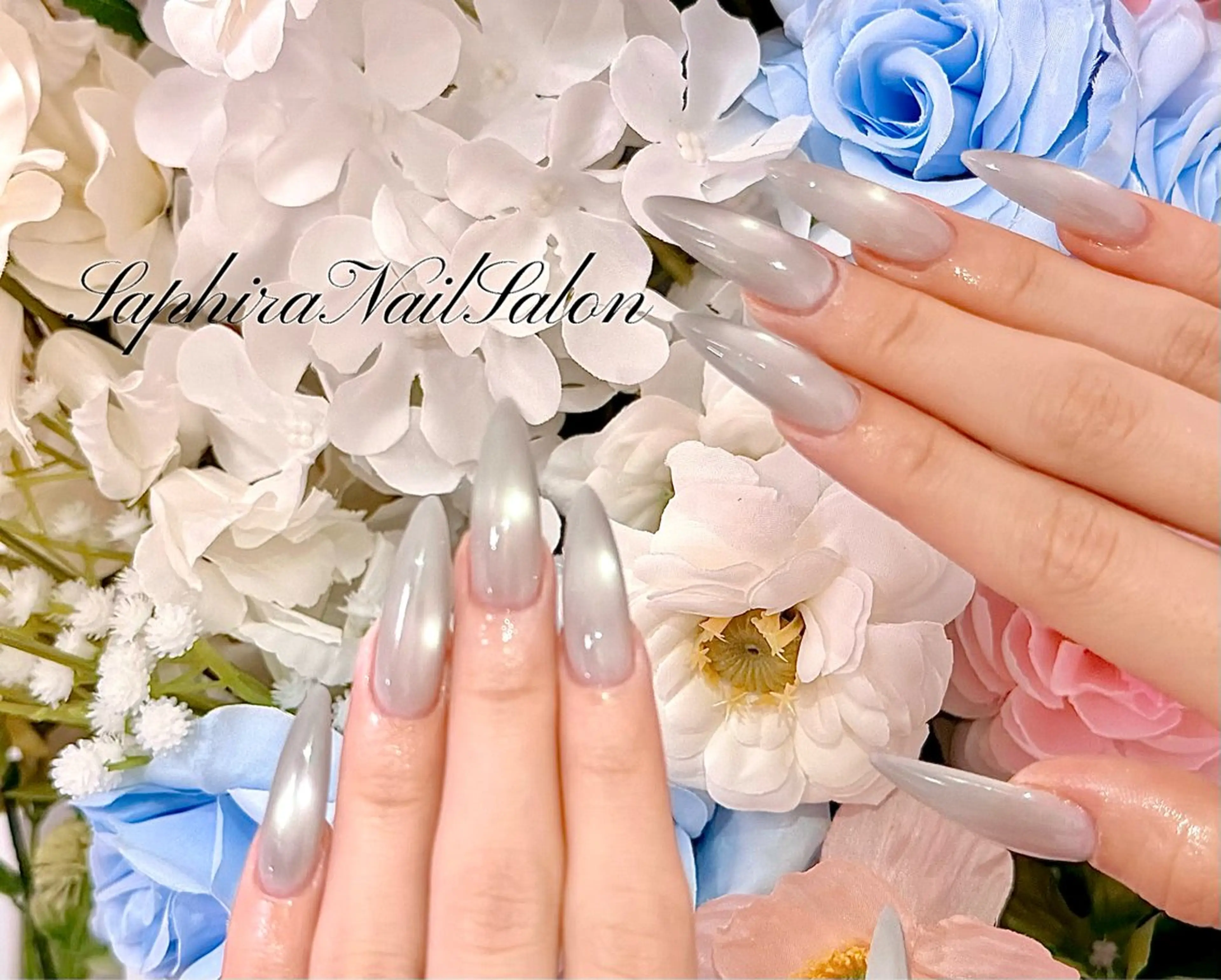 カラー ハンドネイル Saphiraネイル サロン錦糸町のネイルデザイン