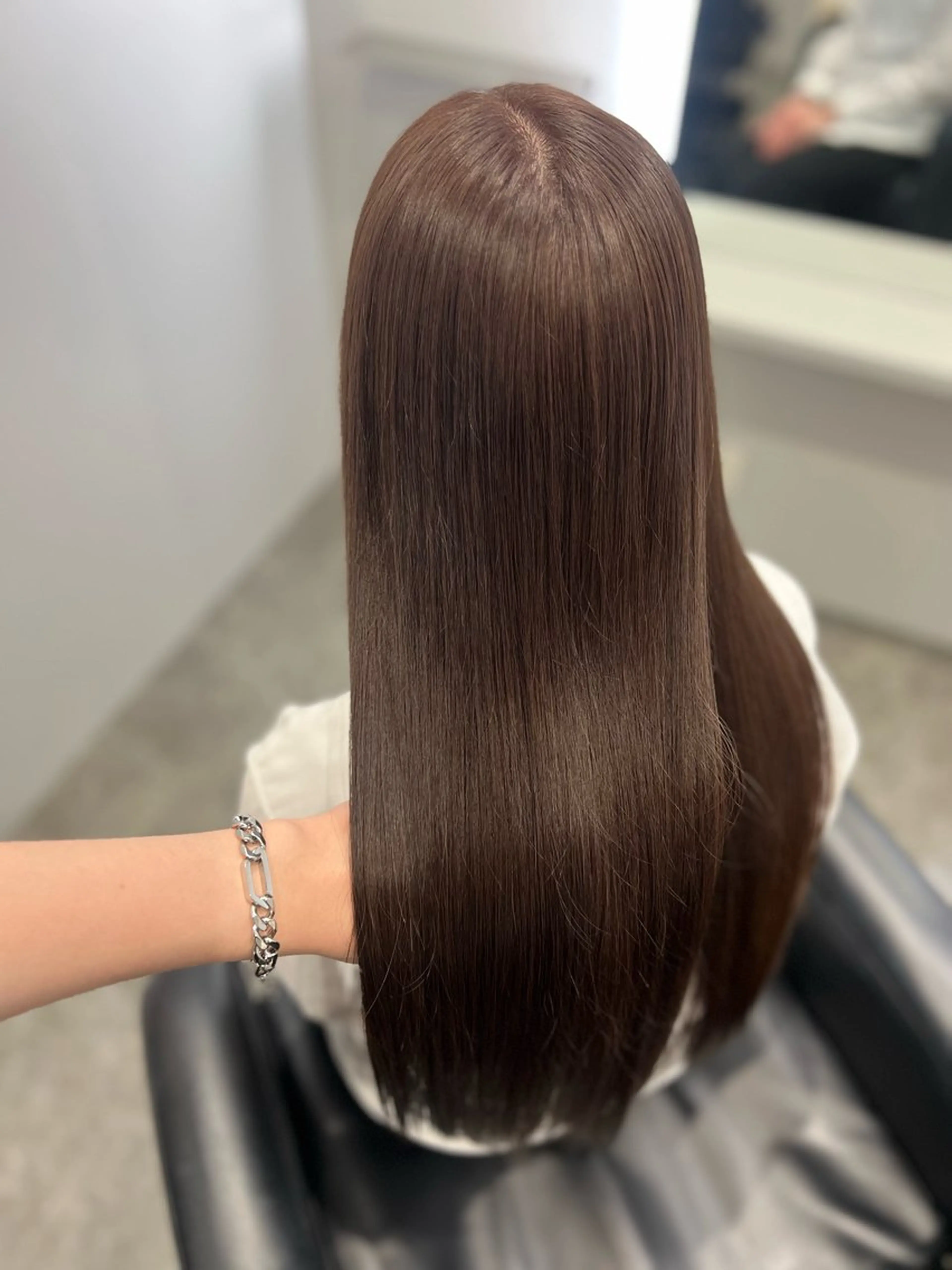 ロング カラー ヘアカラー トリートメント 髪質改善/レイヤー/ 透明感カラー/桃谷翼のヘアスタイル