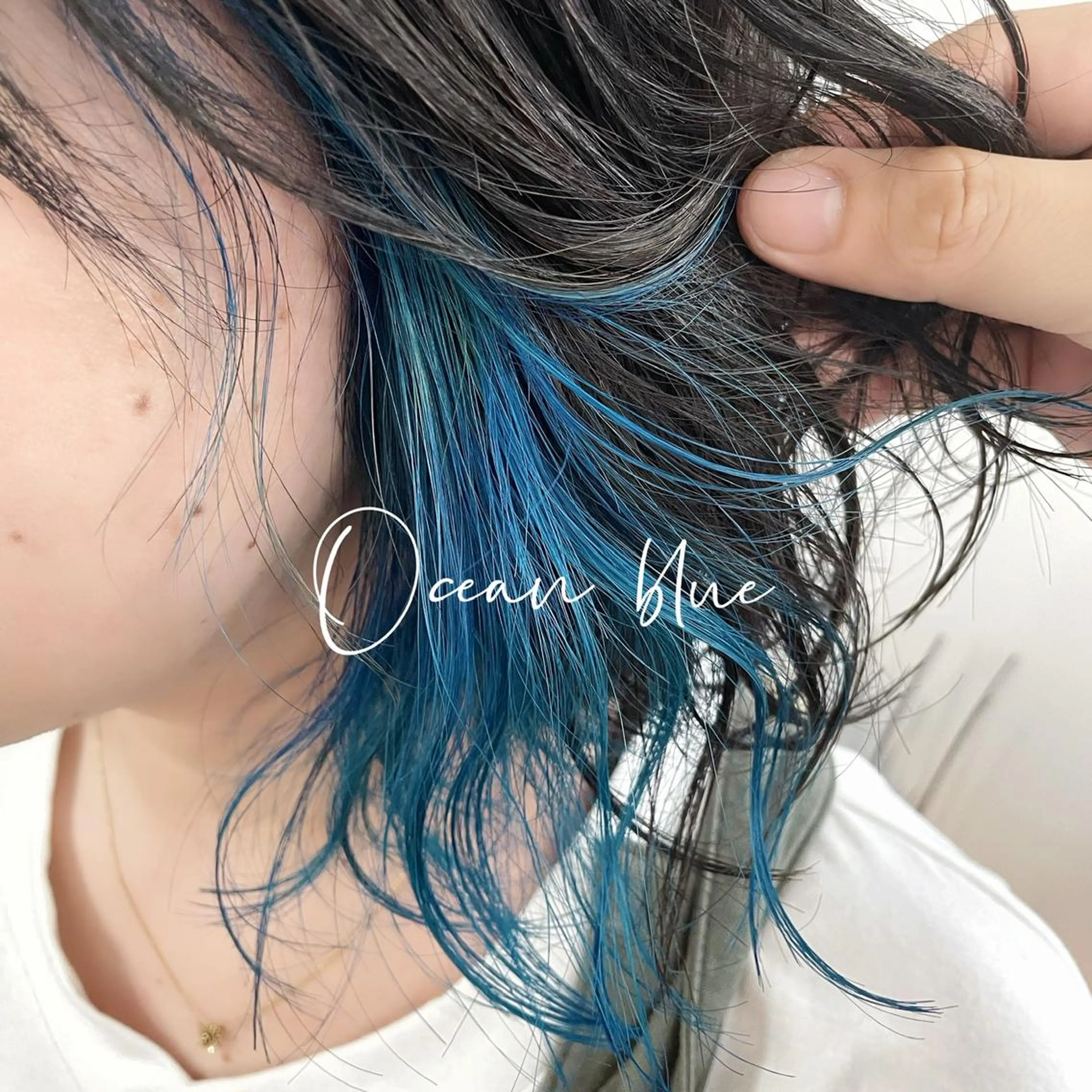 ショート カラー ブリーチ ブルーカラー ヘアカラー トリートメント 【 DIPTH 】 代表コウキ🥇のヘアスタイル