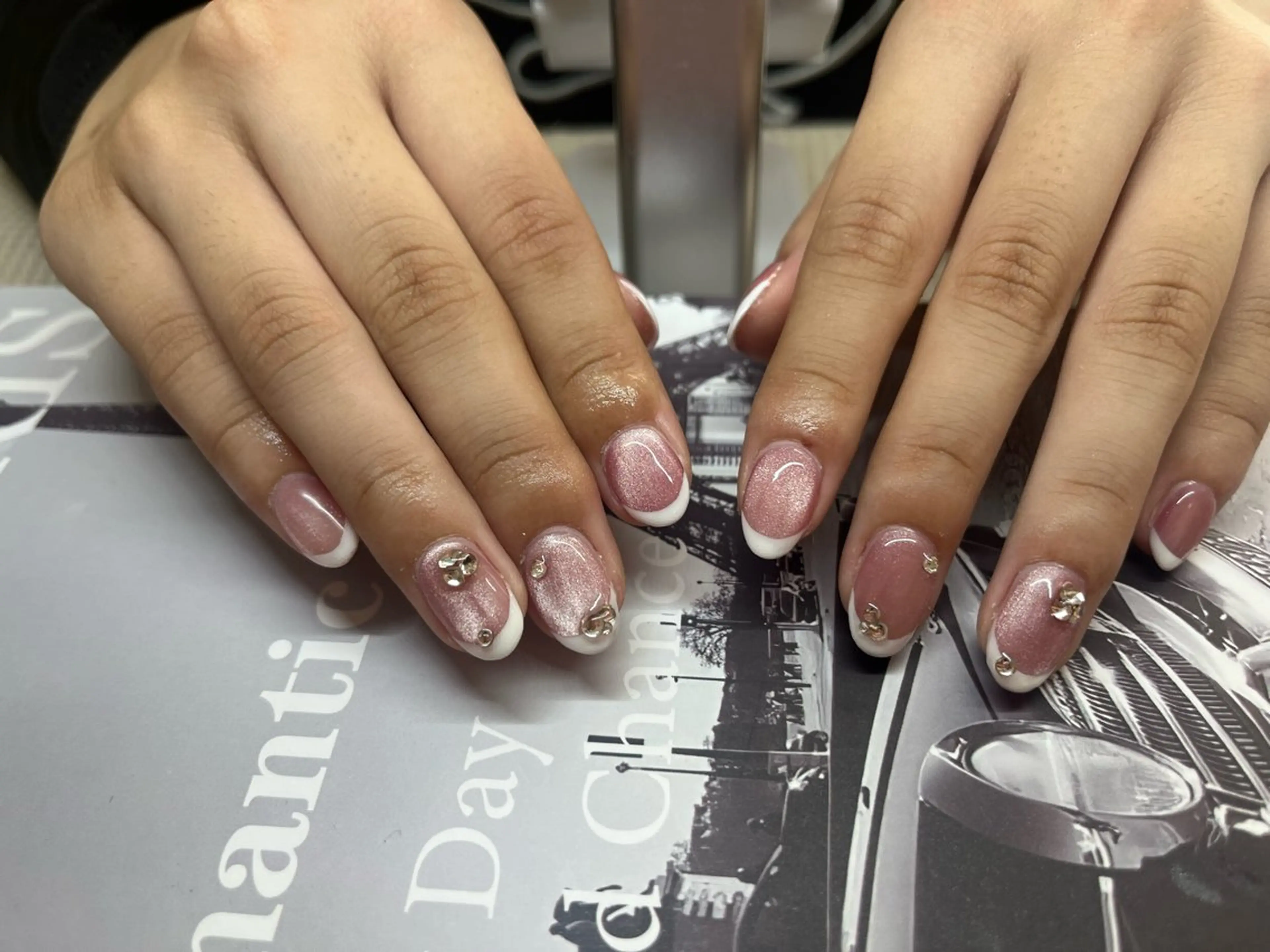 ネイル 韓国ネイル 持ち込み ニュアンスネイル ネイルチップ ROSE ANA CHUO 本川越のネイルデザイン