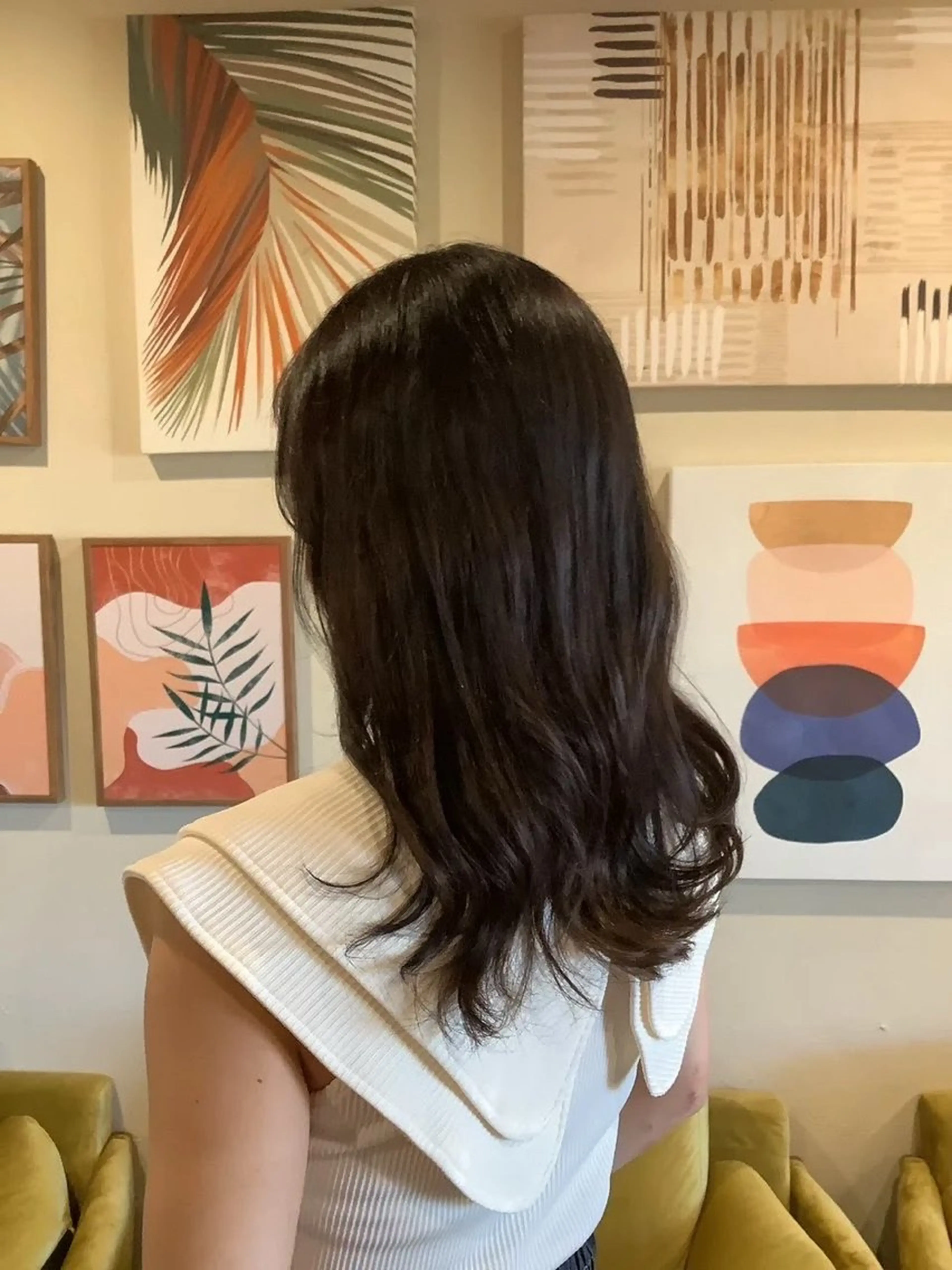 カラー 栞南🌼/艶カラー/ 髪質改善/ナチュラルのヘアスタイル