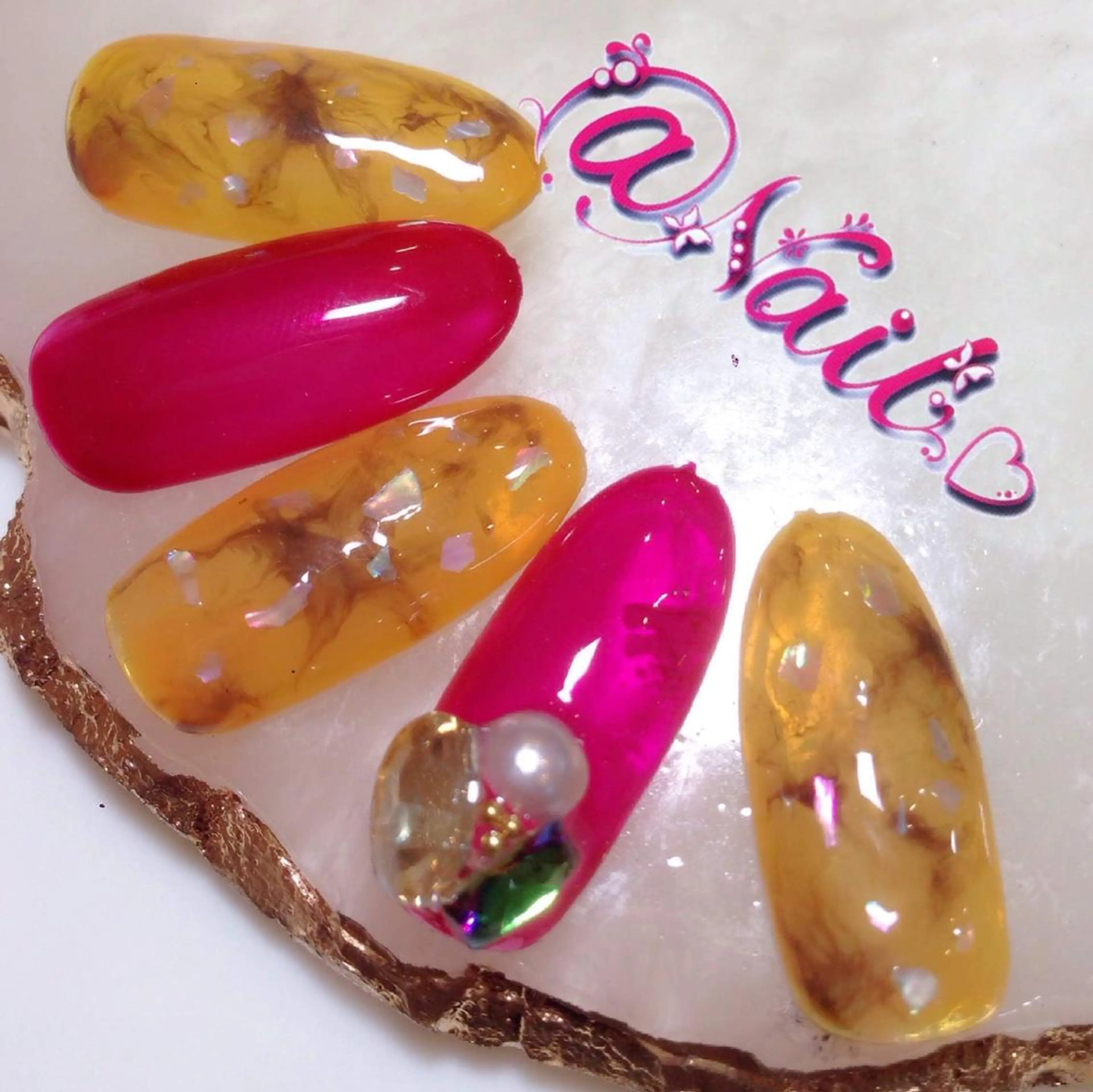 ネイル ネイルチップ 小尾 栞のネイルデザイン