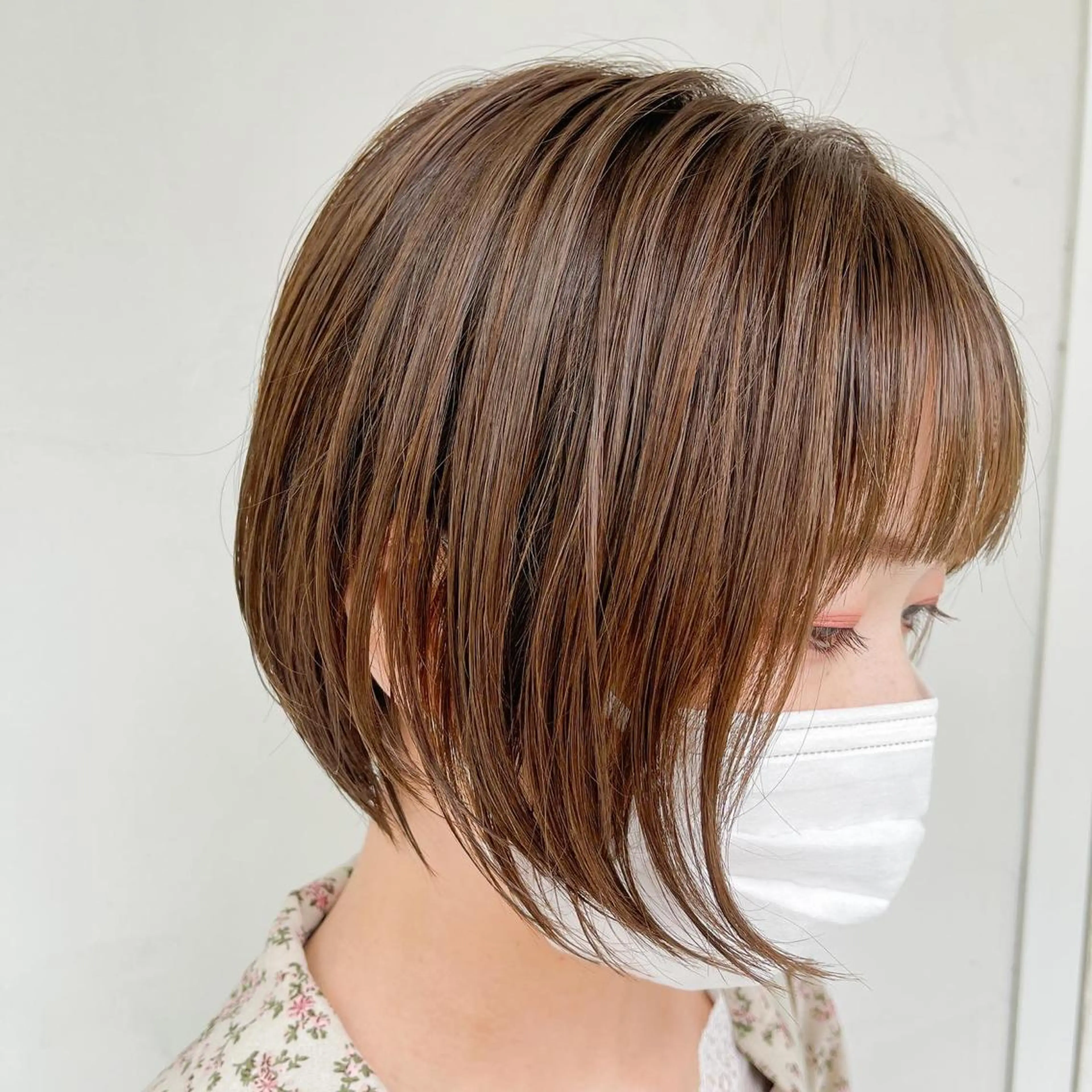 ショート カラー ショートボブ ベージュカラー オリーブベージュ ボブ ショートヘア kyon.hair 韓国カットカラーのヘアスタイル