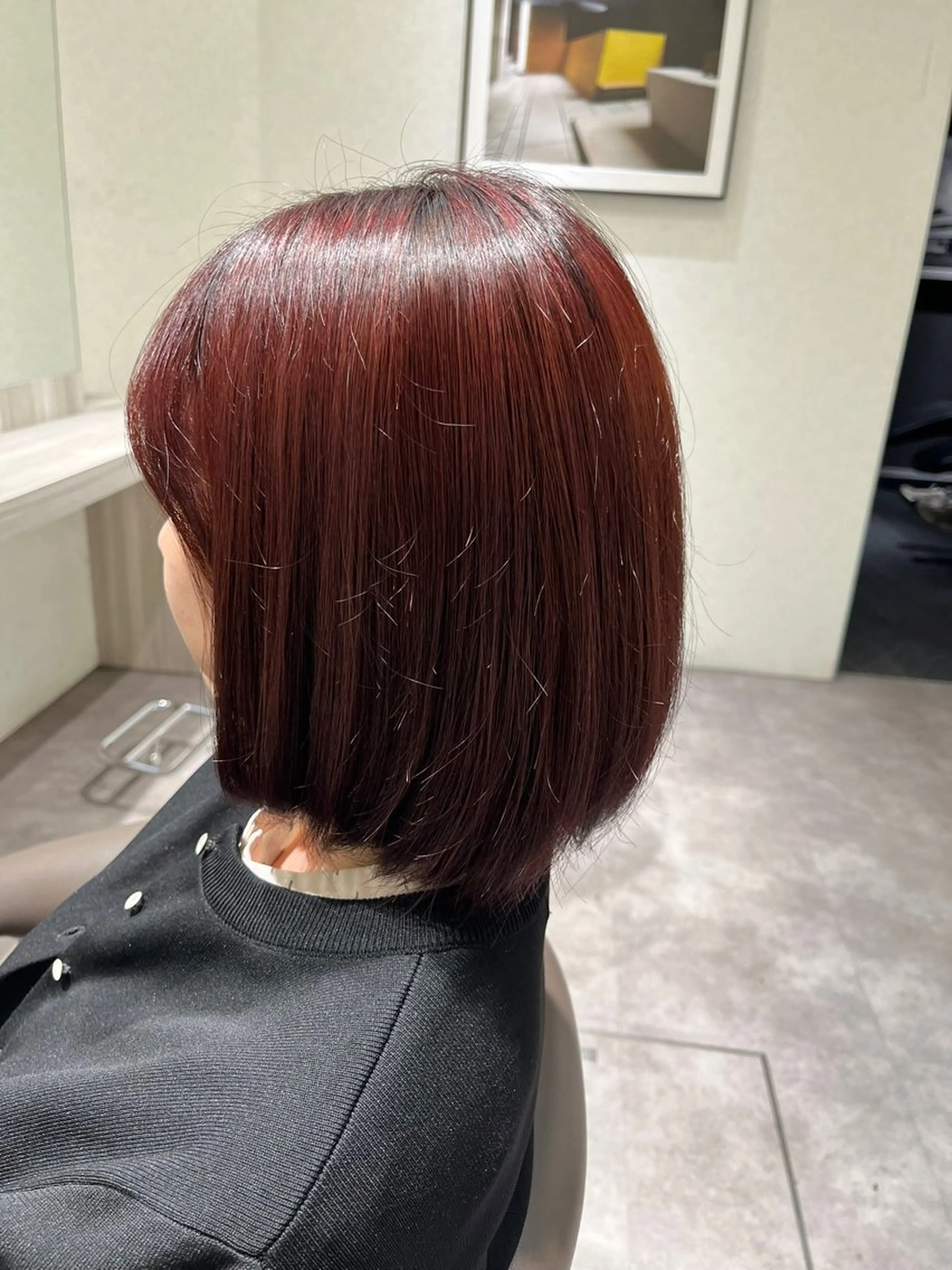 ミディアム カラー 牧野 隼大のヘアスタイル