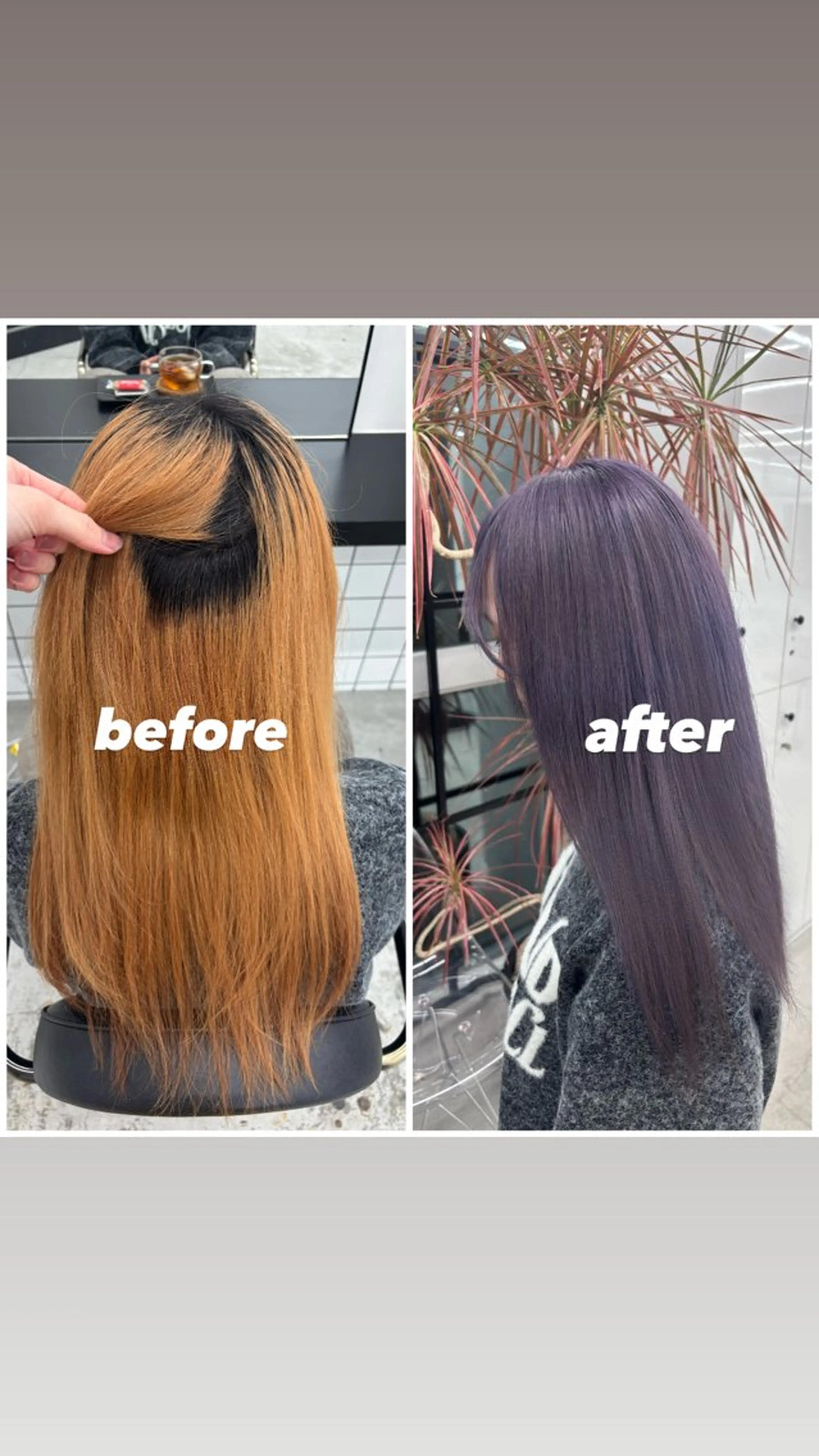 セミロング カラー バイオレットカラー 🌼あいり🌼 JILLSTUDIOのヘアスタイル