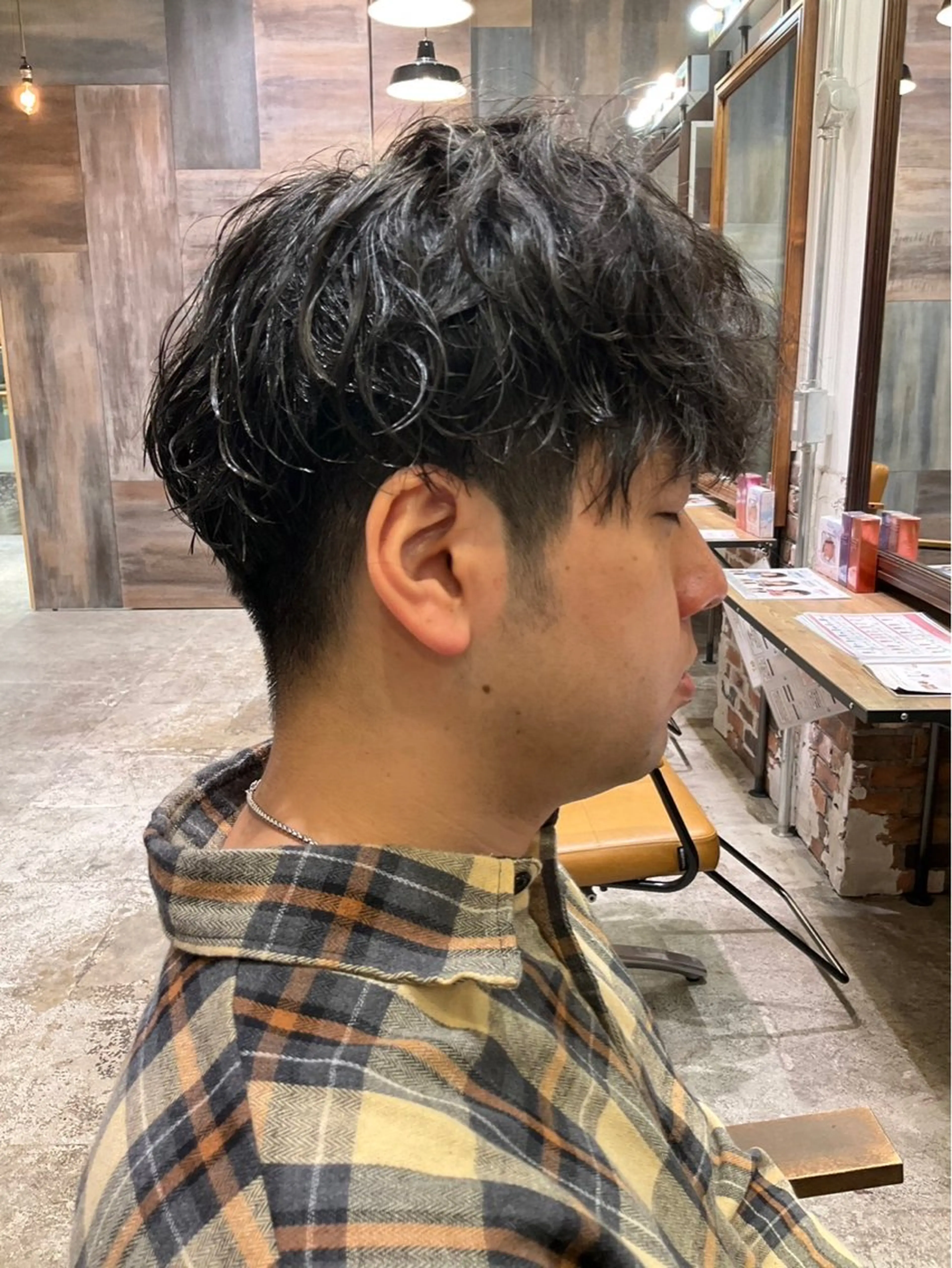 パーマ メンズ 髙橋紋菜🍏 イオンモール名取2階のヘアスタイル