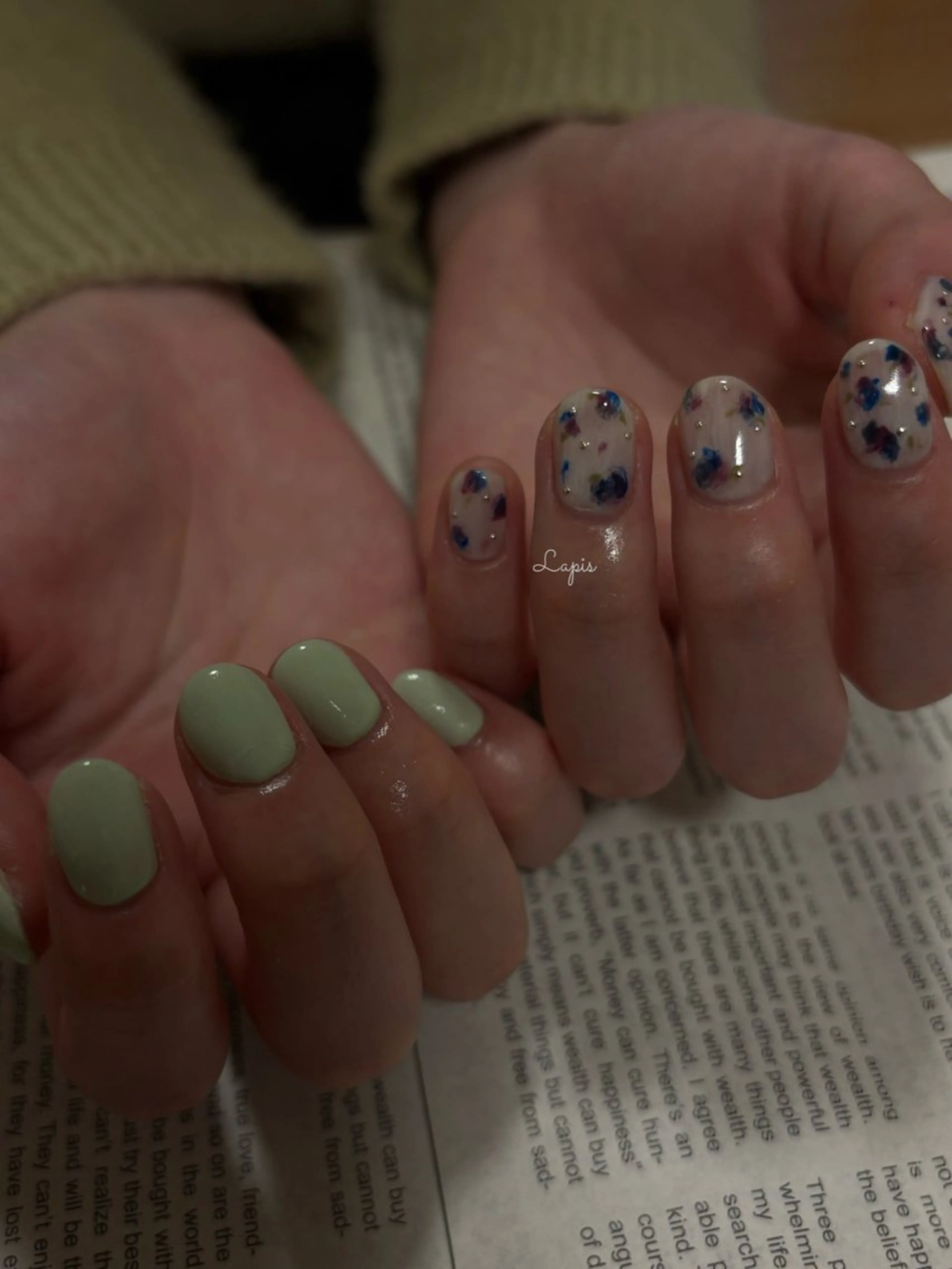 ネイル ハンドネイル Lapis *のネイルデザイン