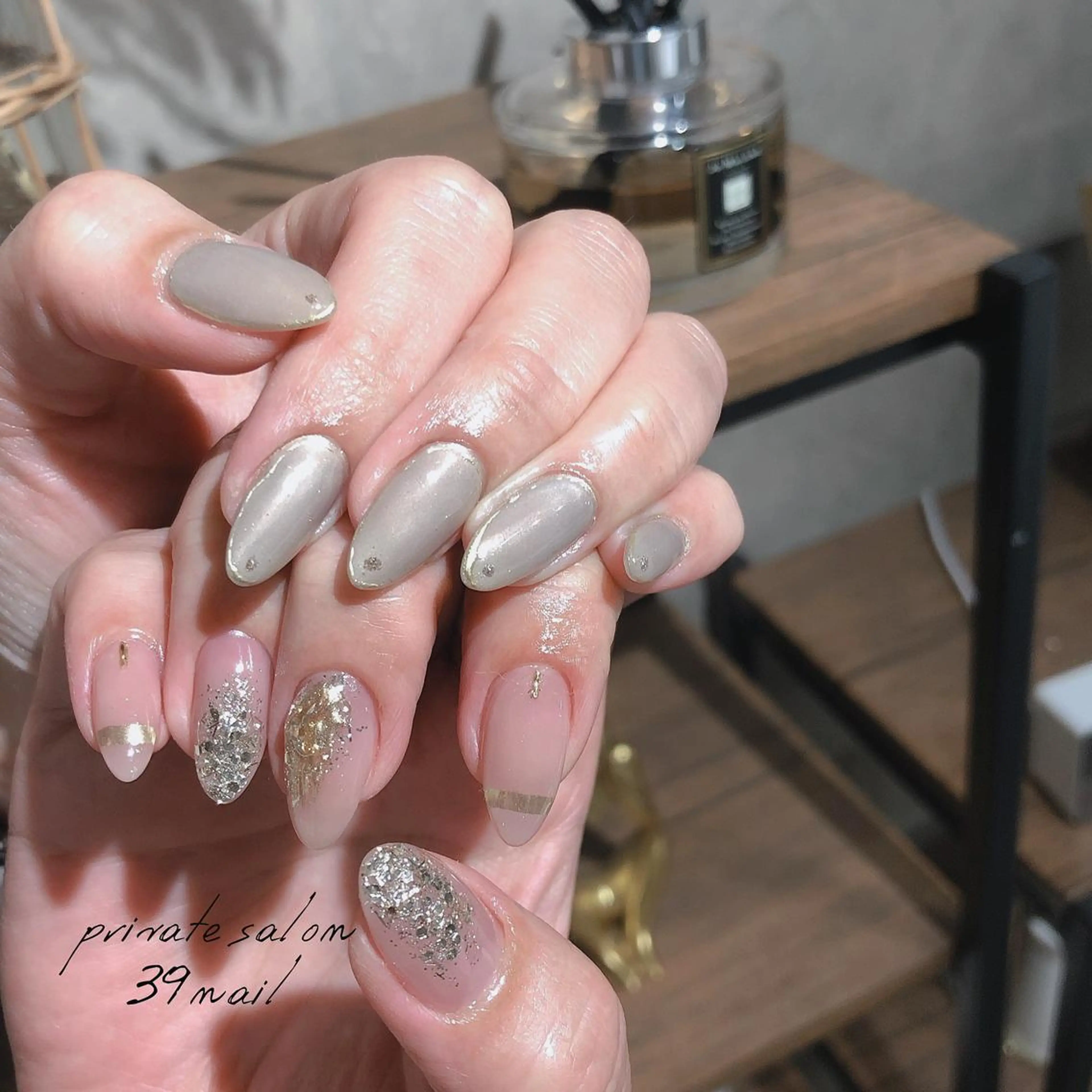 ミディアム ハンドネイル 京橋 【39nail】のネイルデザイン