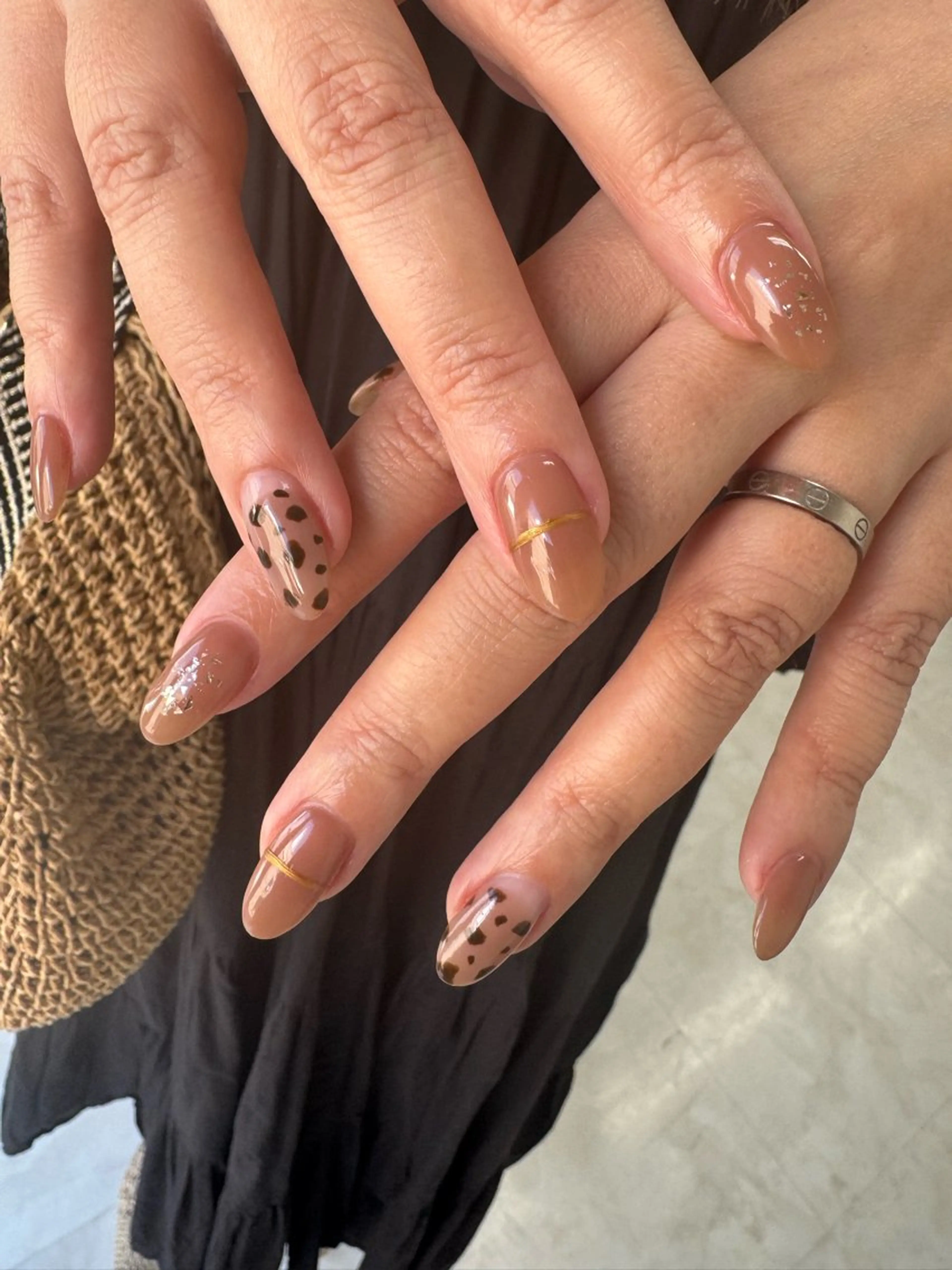 ネイル アニマル柄 ハンドネイル Nail salon Genieのネイルデザイン