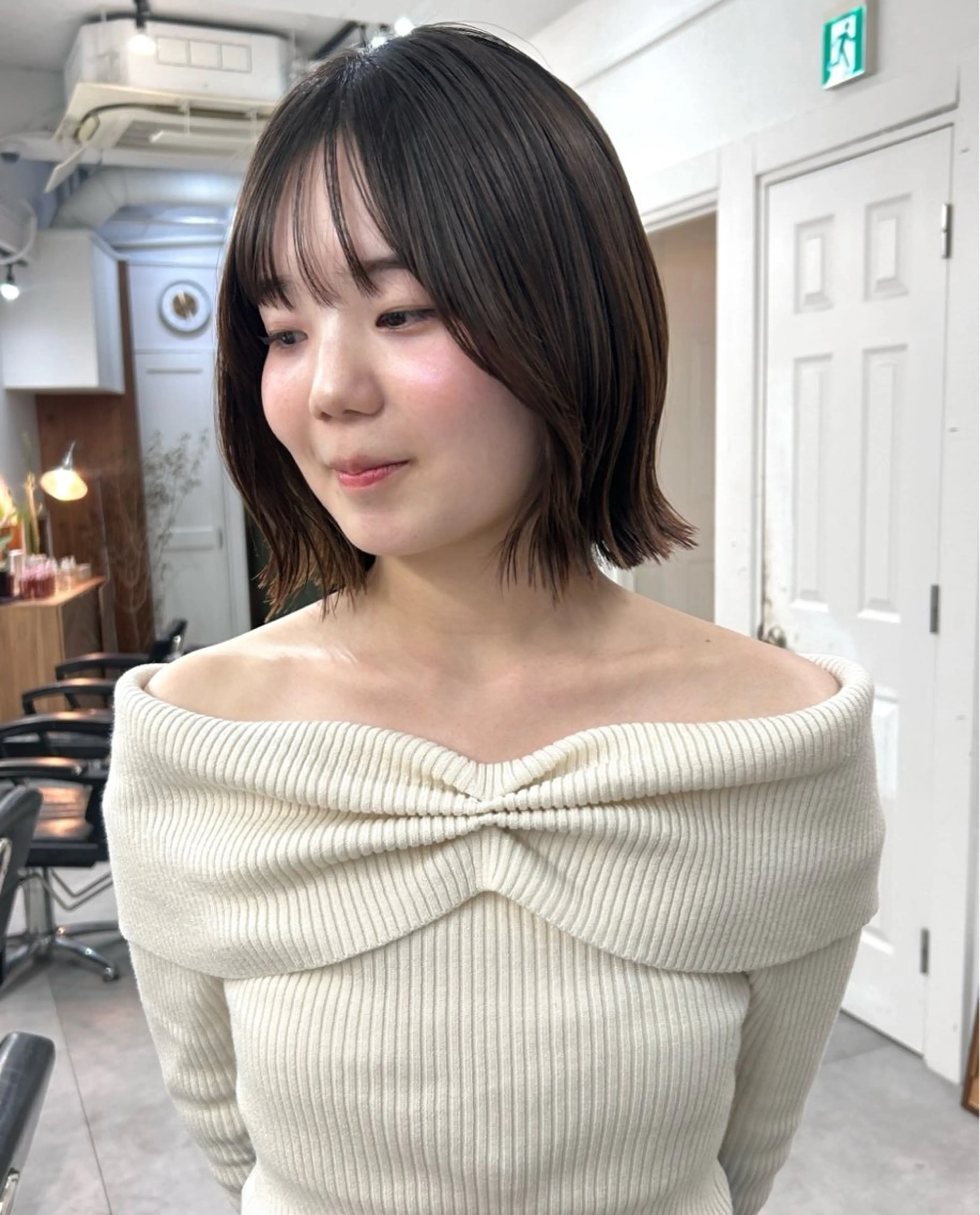 ミディアム カラー カット ヘアカラー レイヤーボブ/ 艶カラー/サナ🌼のヘアスタイル