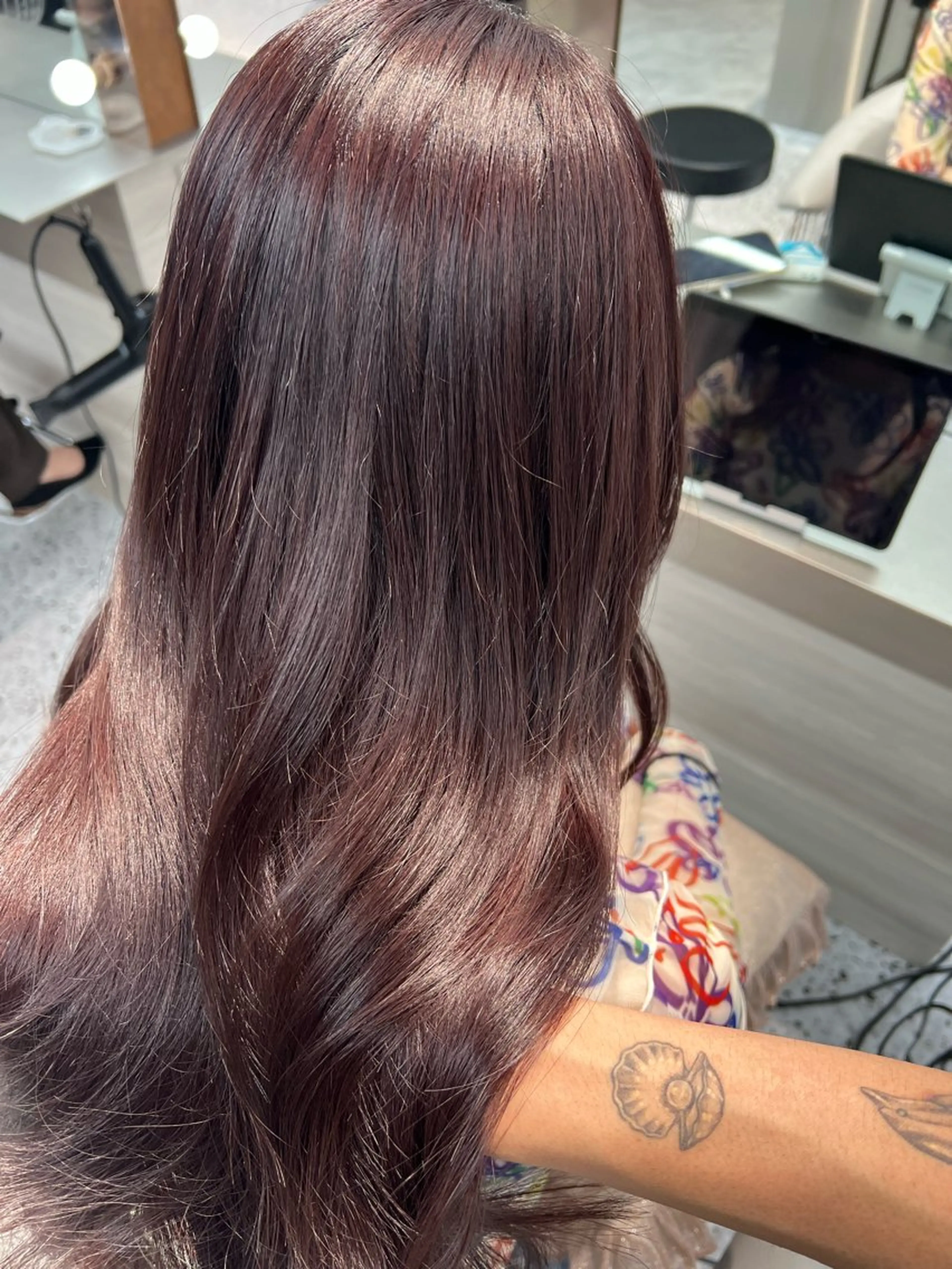 ロング カット ヘアカラー トリートメント 博多ベージュ 🐻松井傑のヘアスタイル