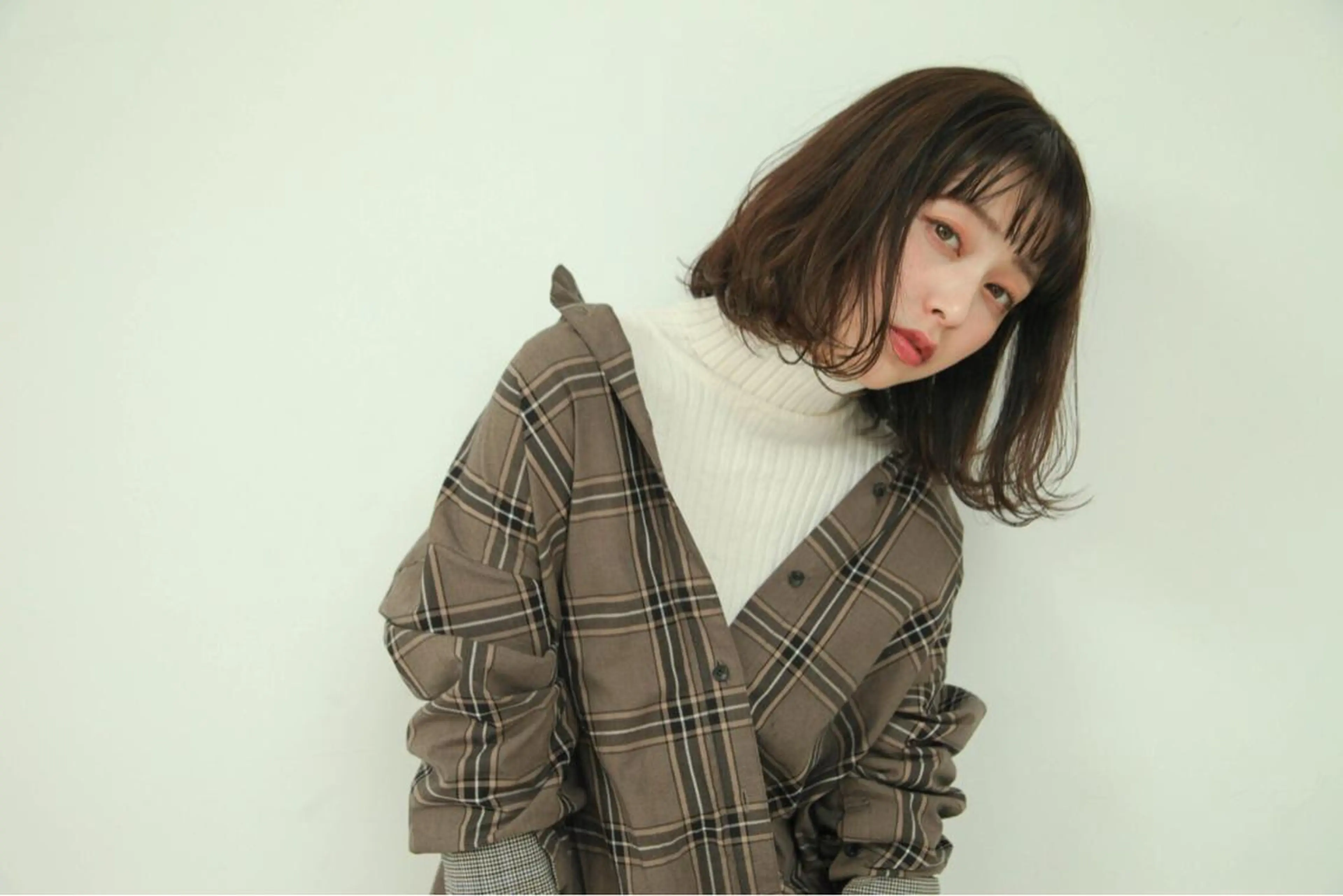 ミディアム カラー パーマ ヘアアレンジ メンズ キッズ ネイル マツエク・マツパ EnBlesS西宮 マンツーマン神道有基のヘアスタイル