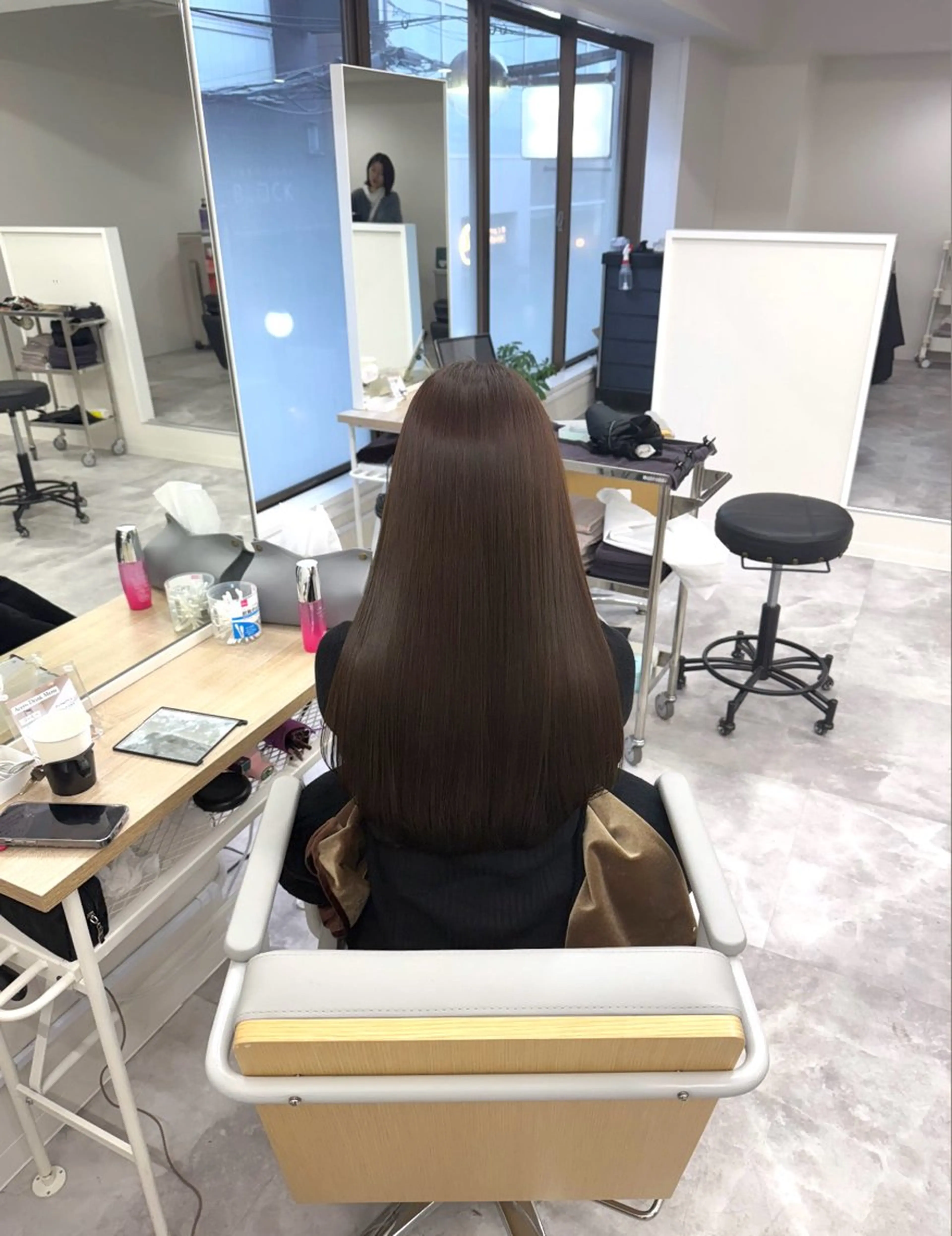 ロング 髪質改善 トリートメント 水尻 佑奈のヘアスタイル