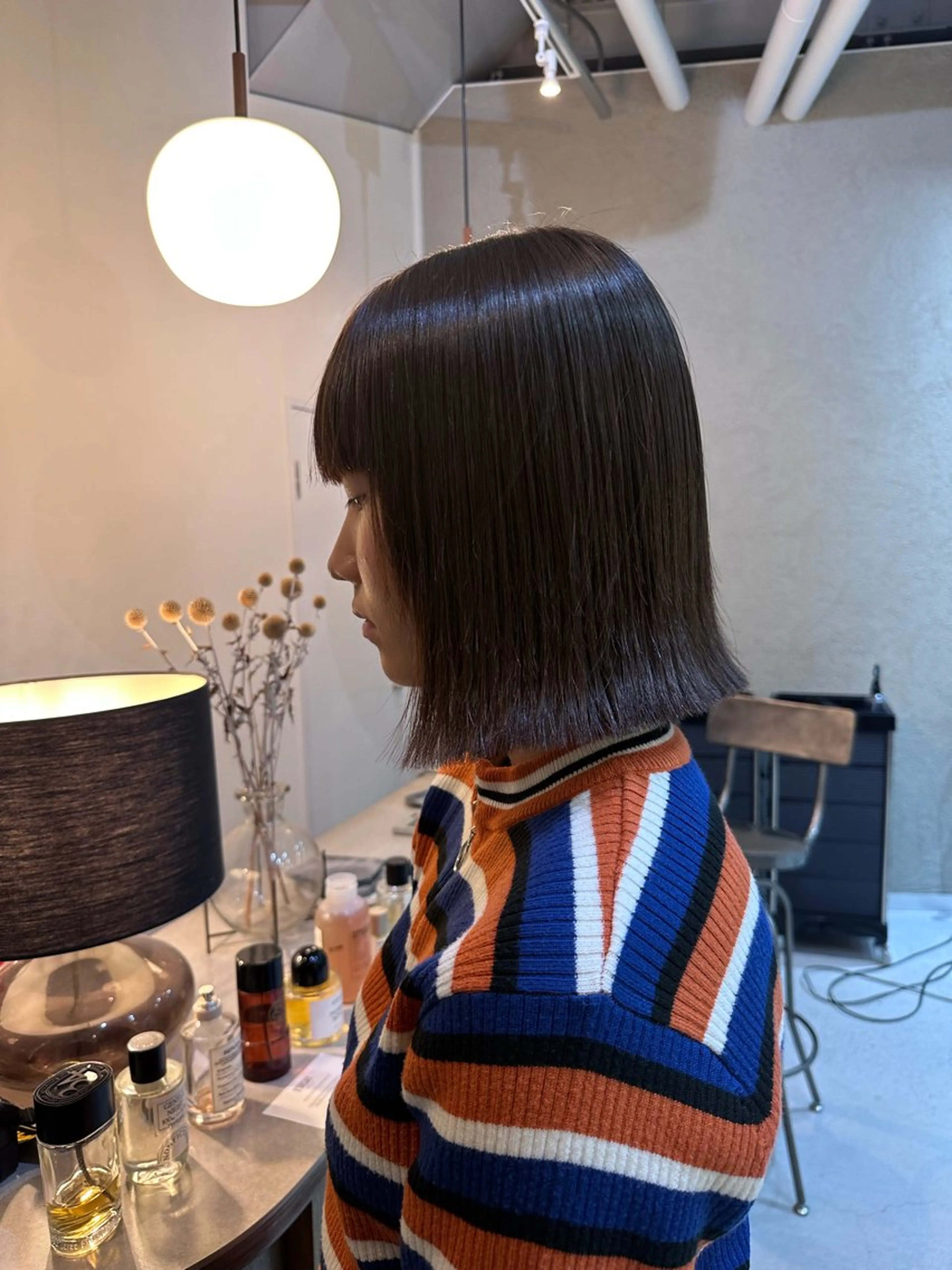 ミディアム Shiro RENのヘアスタイル