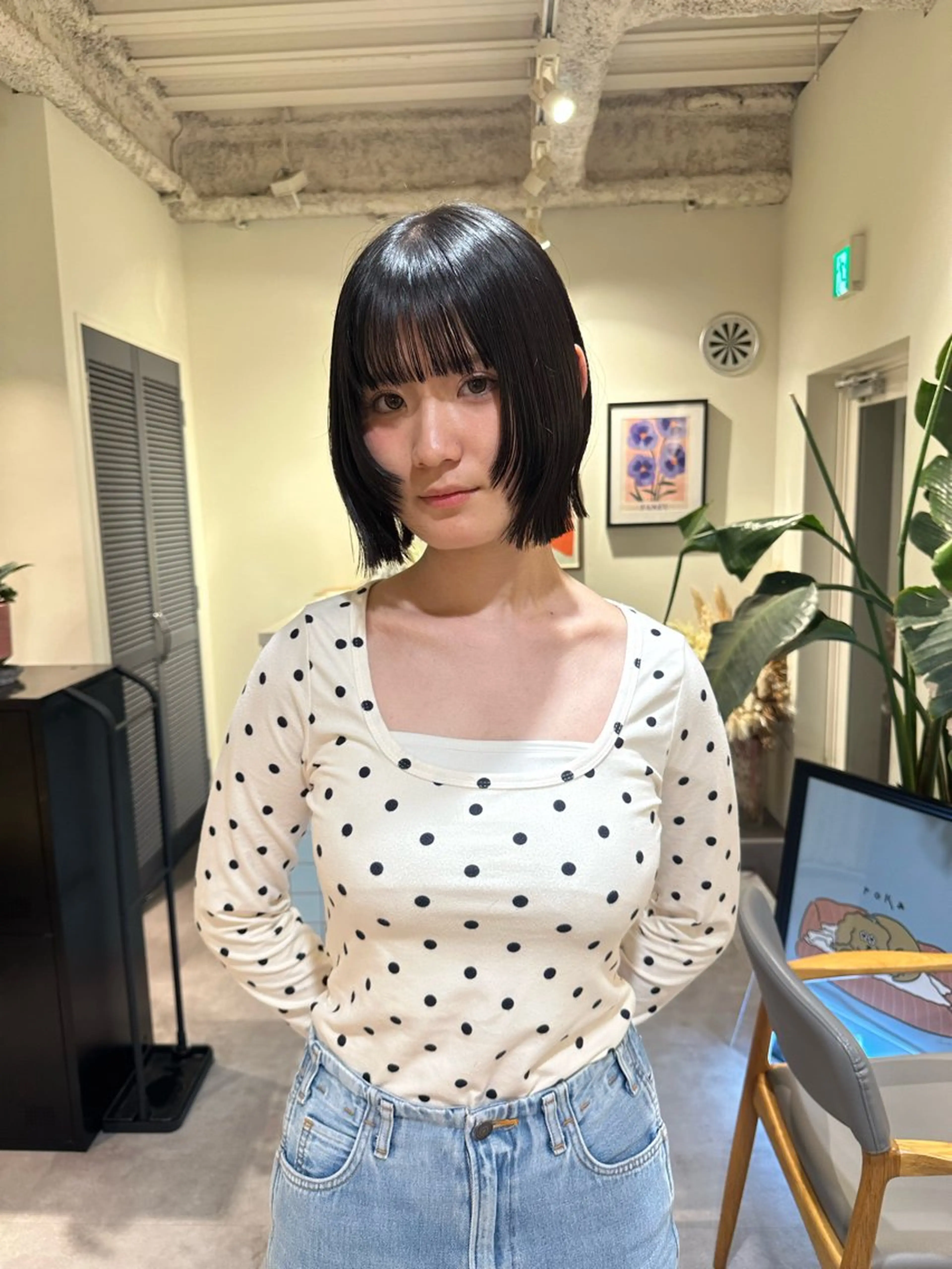 ショート HANAME 原宿美容室のヘアスタイル