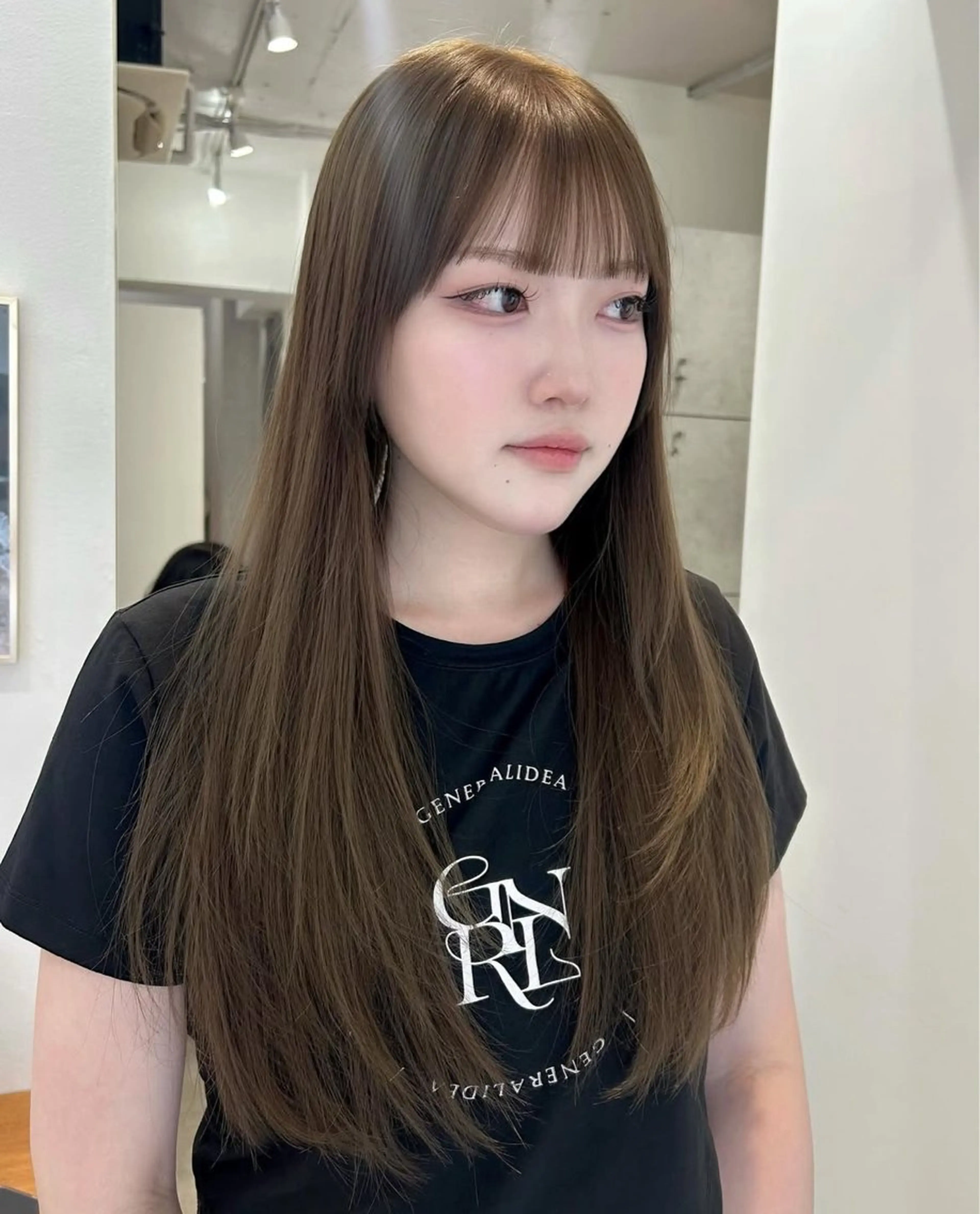 【新規】ダメージレスに透明感が叶う🪄︎︎🤍カット+ケアWカラー(ブリーチなし)🤍(暗髪/地毛からのトーンアップ◎)の写真