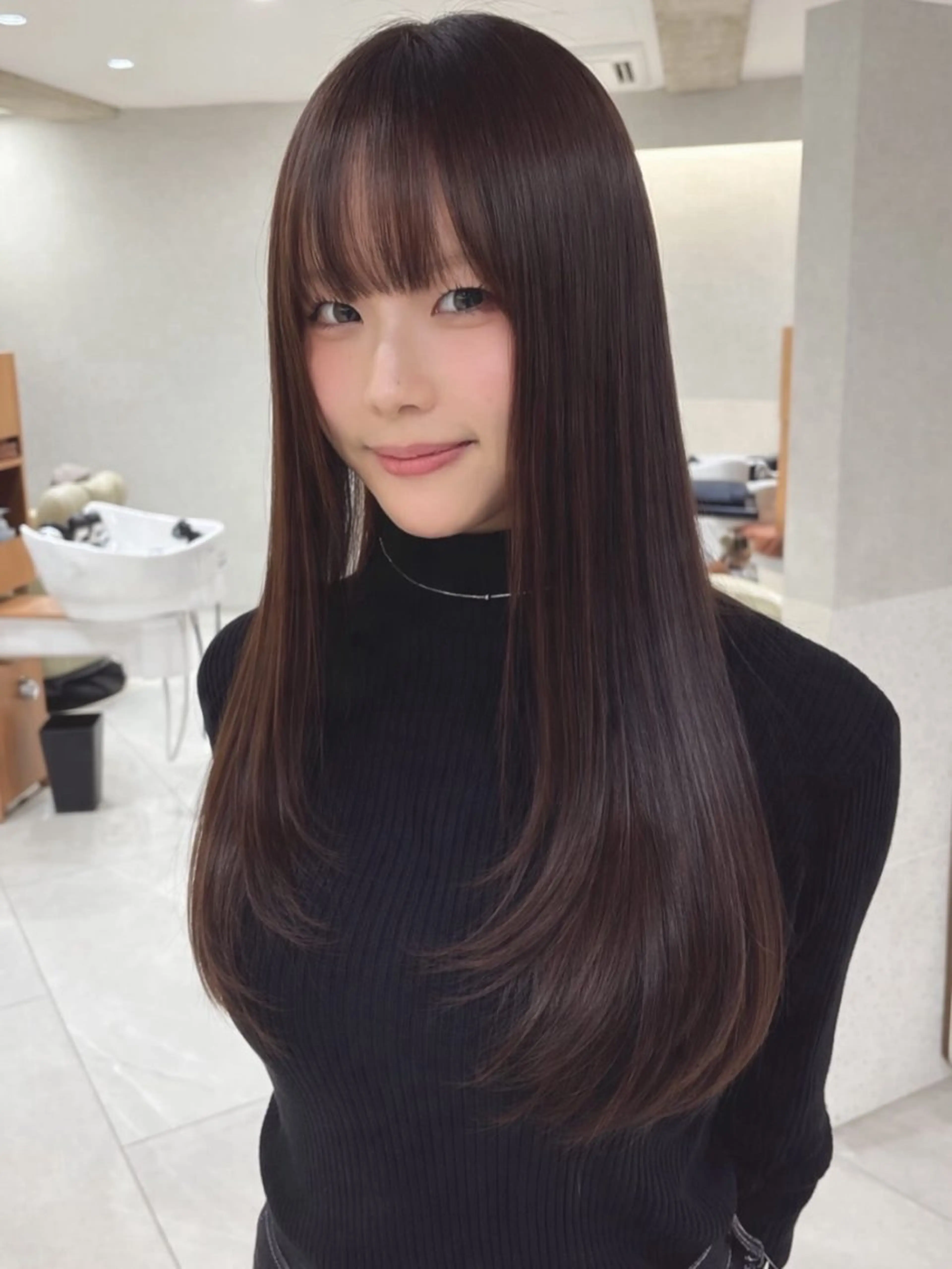 ロング ショート/くびれボブ /MAHIROのヘアスタイル