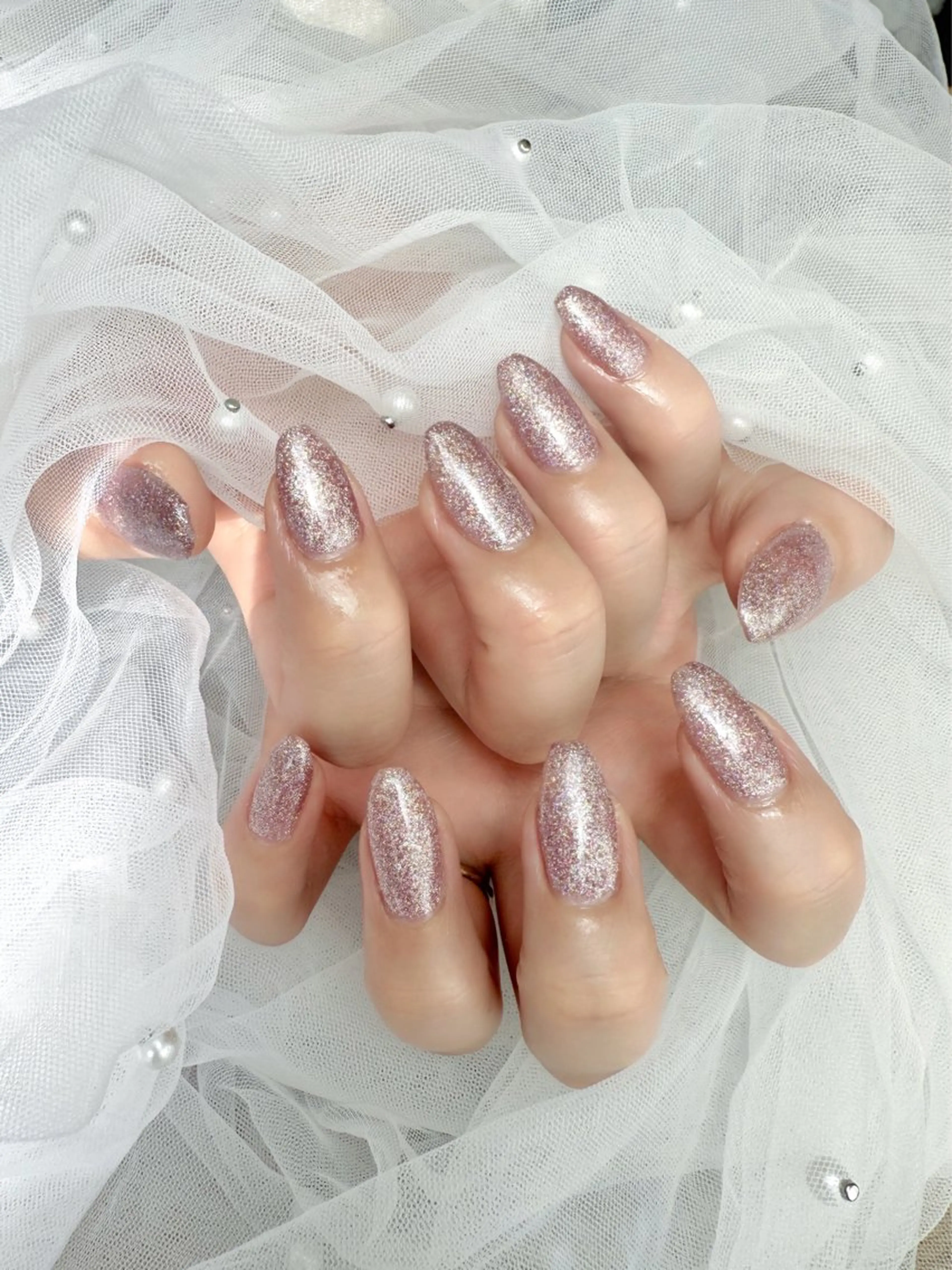 ネイル ラメ(グリッター) ワンカラーネイル ハンドネイル mimo*lash 🩰kanatsuのネイルデザイン