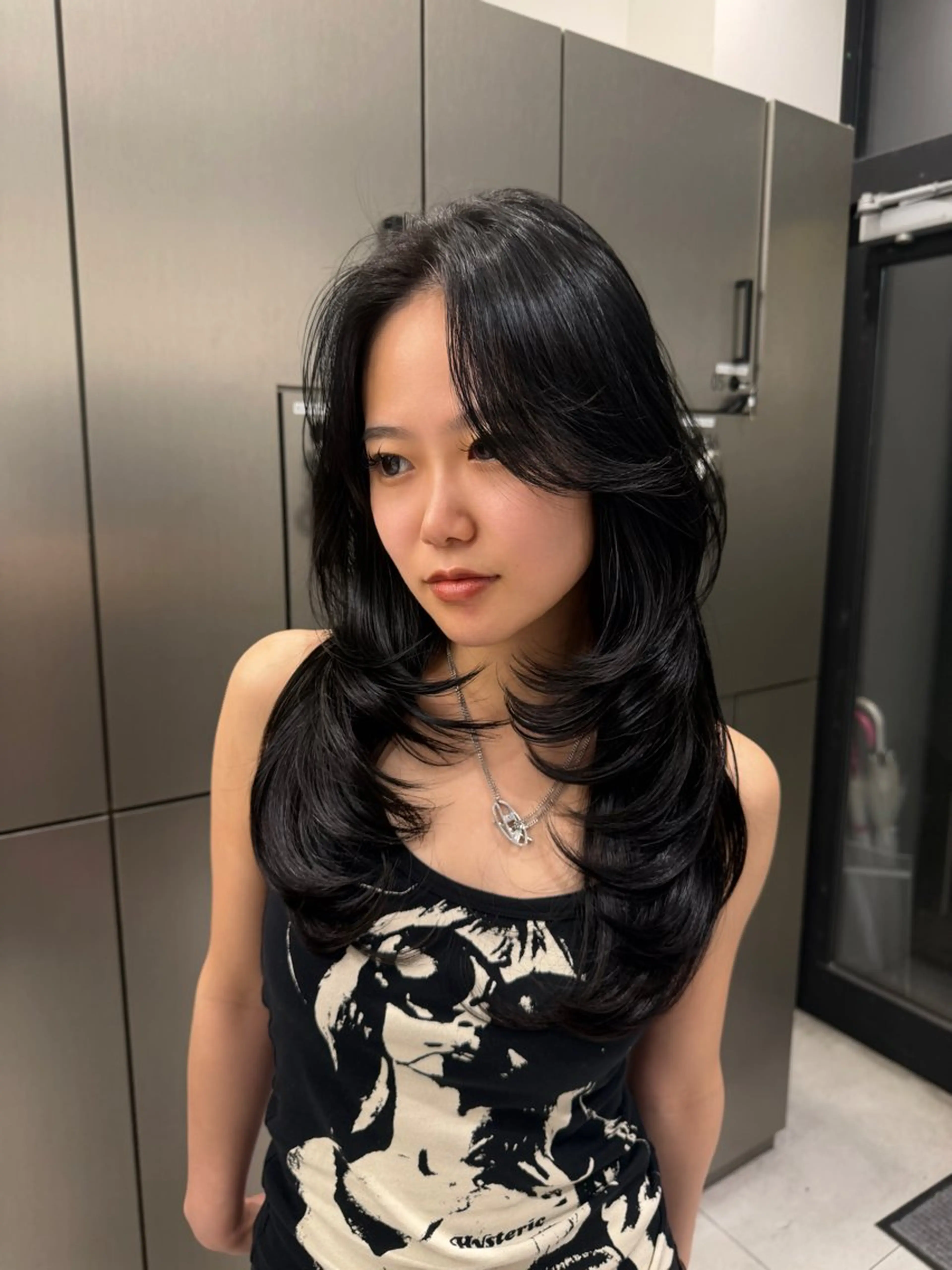 ロング レイヤーカット カット ヘアカラー 大人レイヤー/艶美髪 🇺🇸TOMONAのヘアスタイル