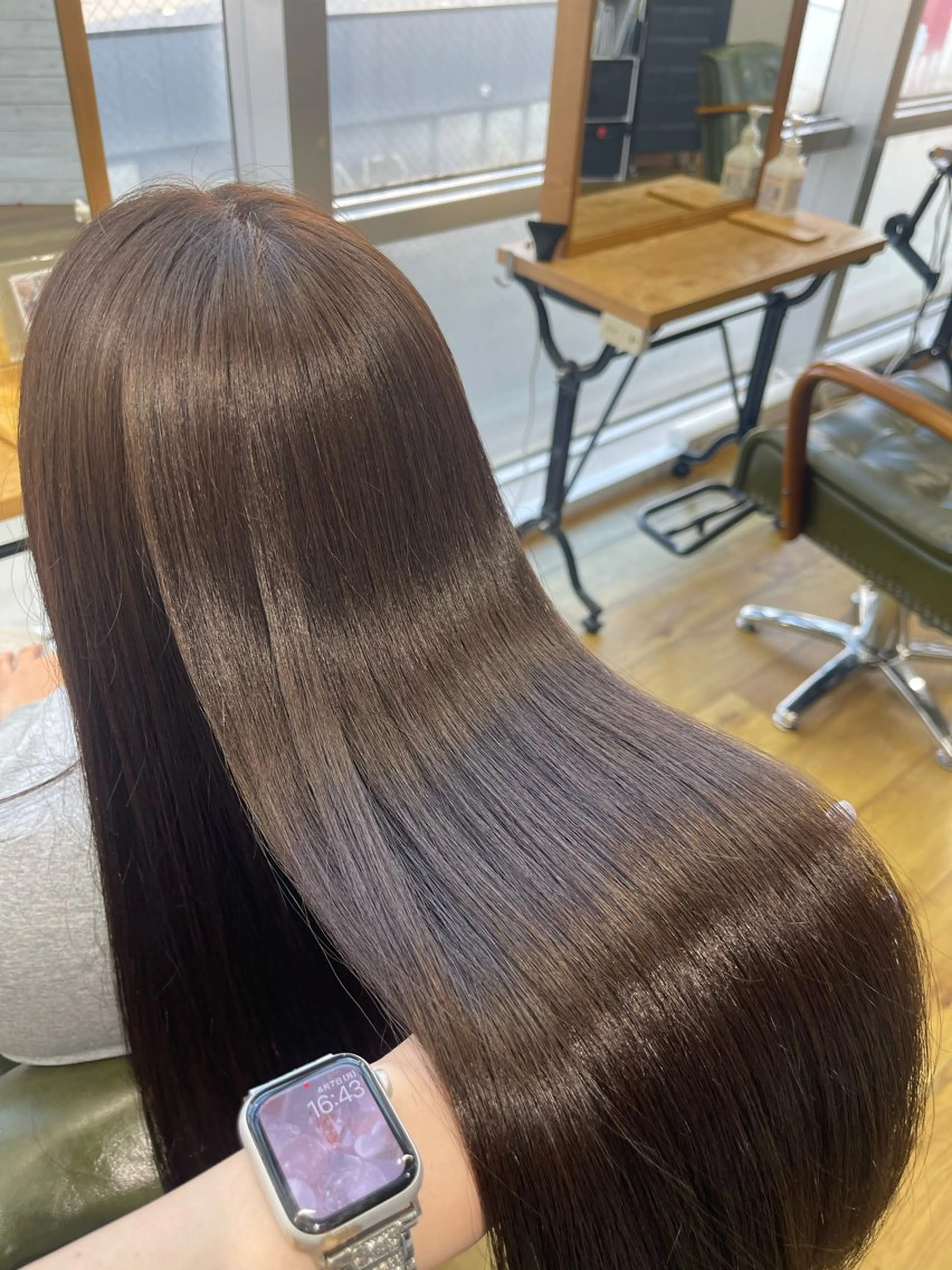 【🎀ミニモ限定土日専用クーポン🎀】🫧カット+艶ワンカラー🫧(オリーブ/ボルドー/ピンク/ブルーブラック/韓国)の写真