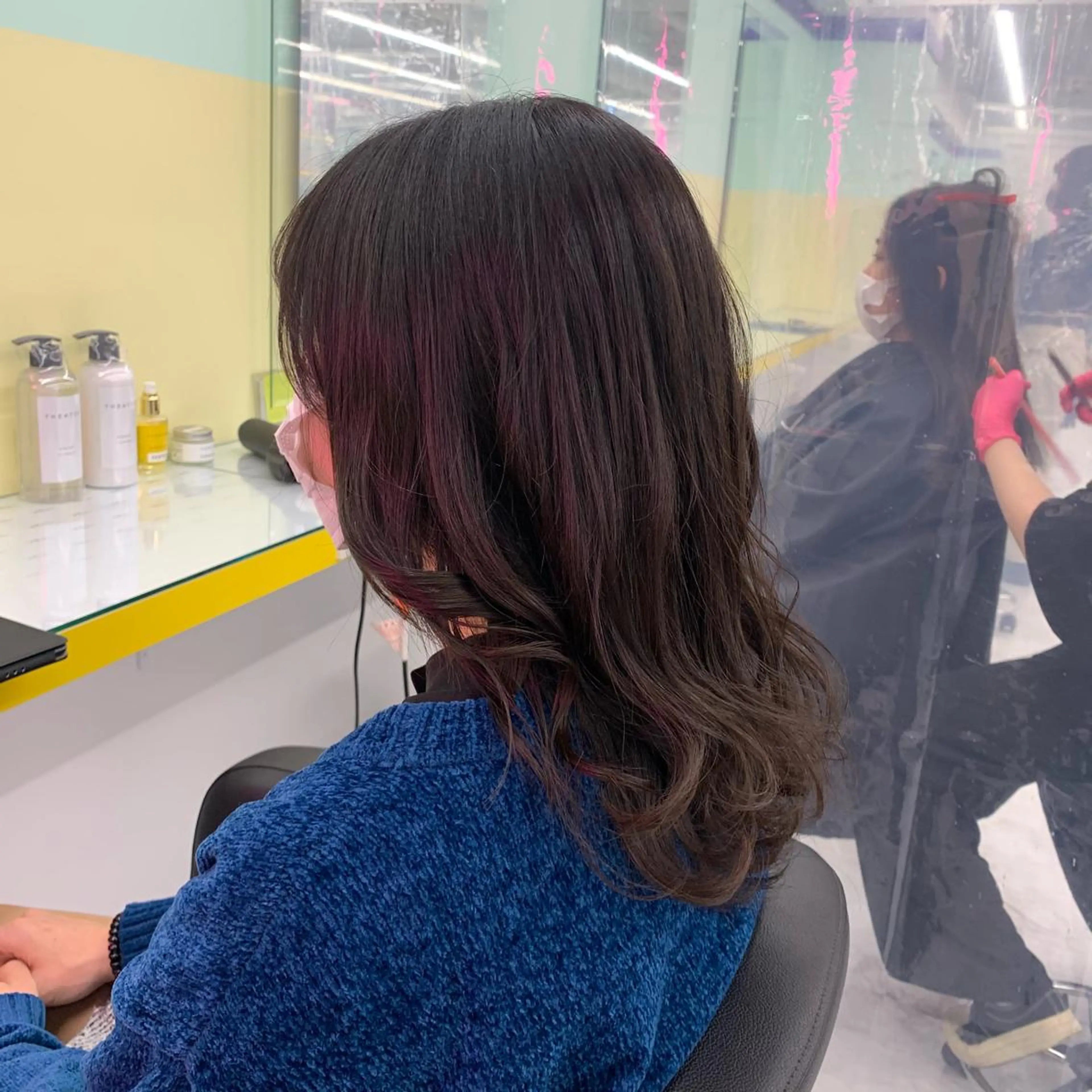 ミディアム カラー パーマ ヘアアレンジ カット ヘアカラー トリートメント ヘアセット 【透明感×レイヤー】 🍃RIKU🍃のヘアスタイル