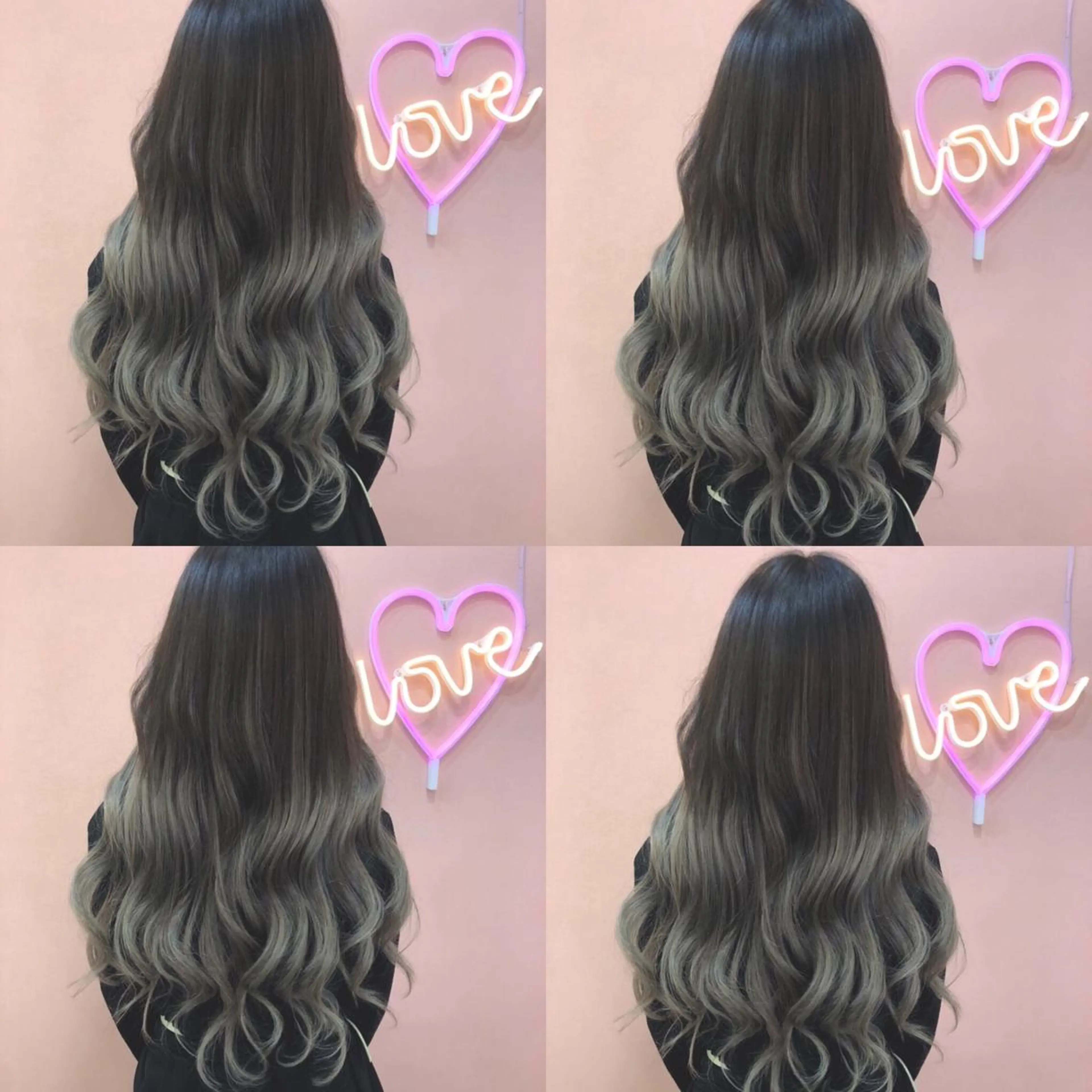 ロング カラー アッシュ バレイヤージュ レイヤーカット 🌷MAYU 🌷のヘアスタイル