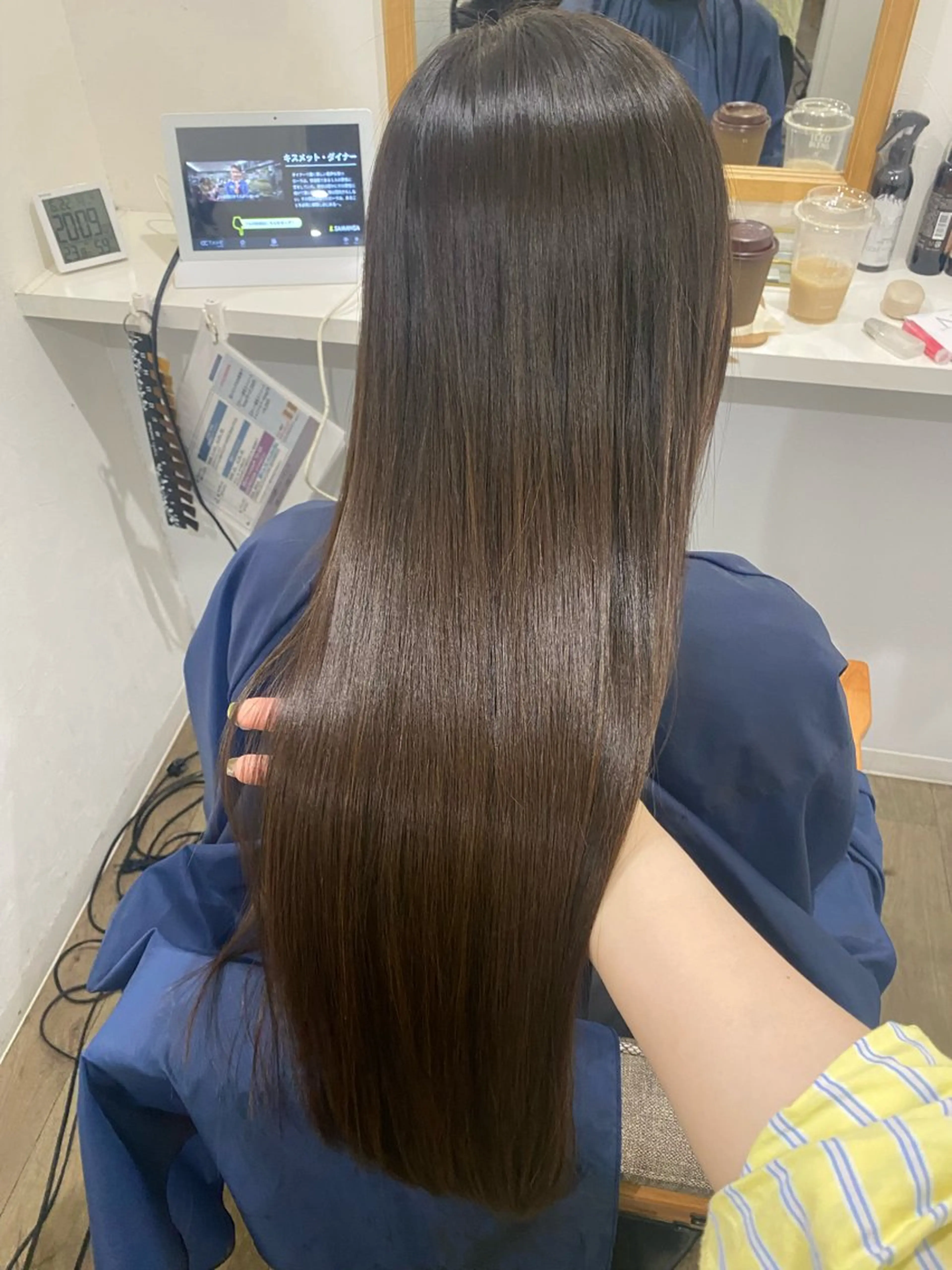 ロング カット 縮毛矯正 Jewel  Box東梅田所属・髪質改善サロン 梅田/ヨナミネのヘアスタイル