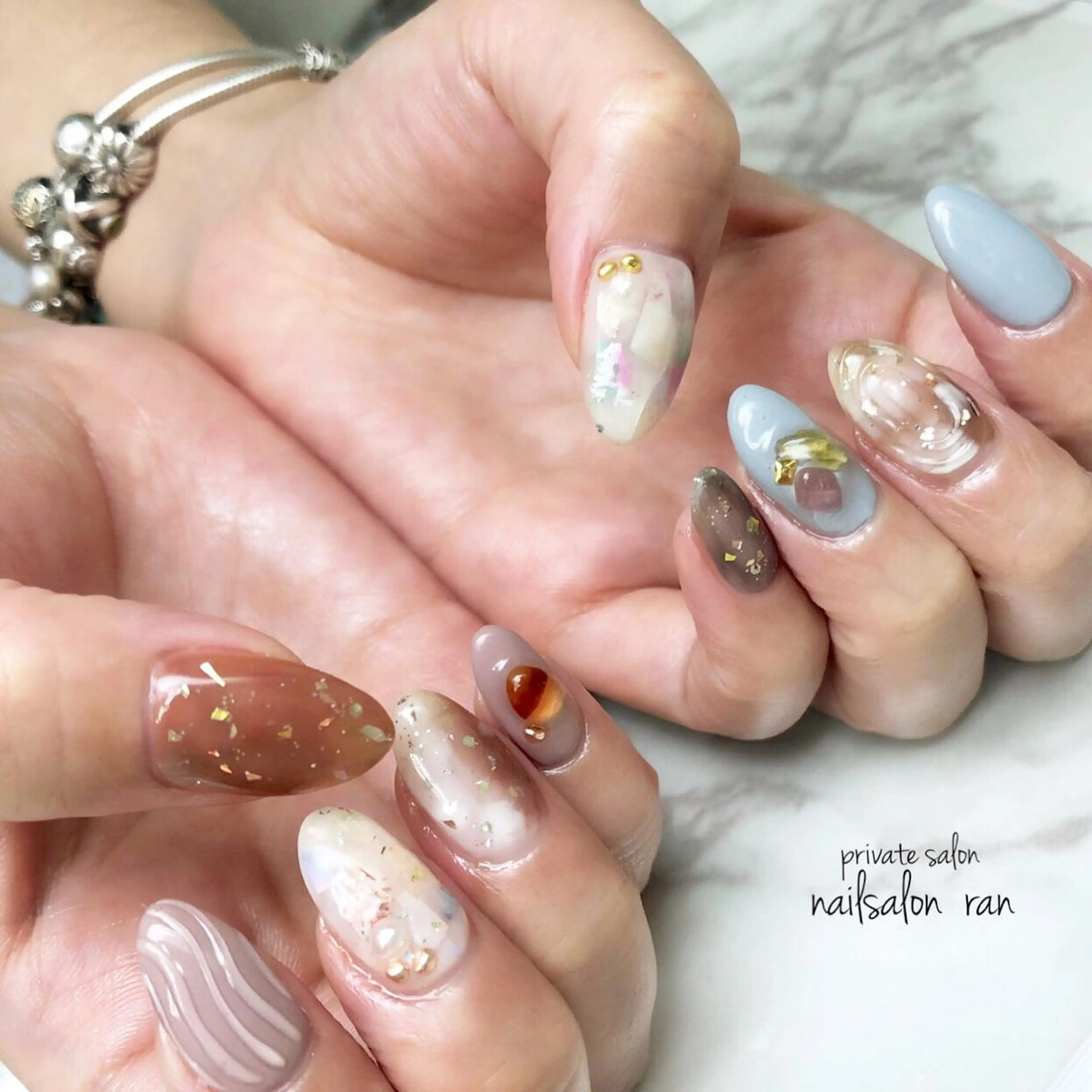 ネイル 持ち込み nailsalon ranのネイルデザイン