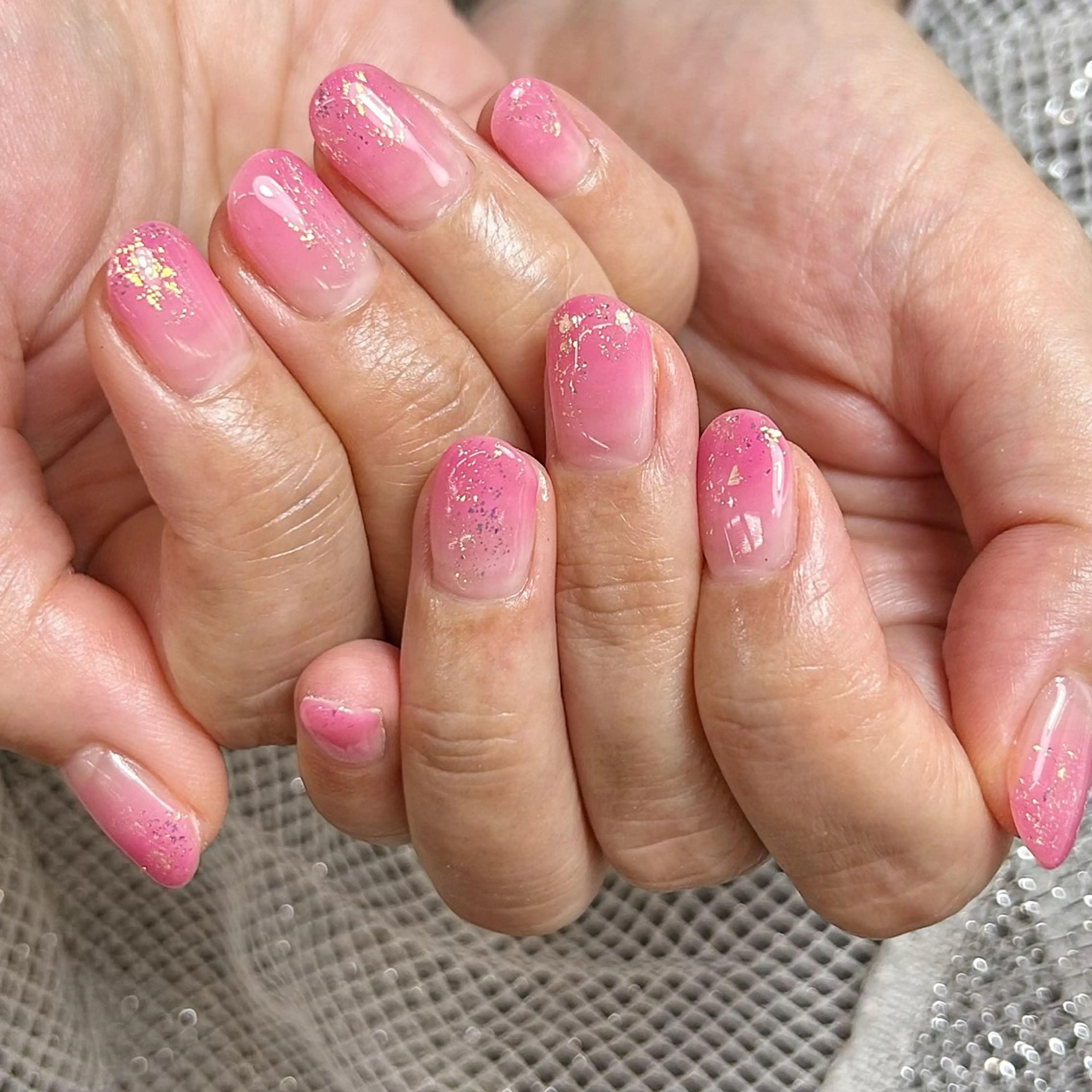 ネイル ラメ(グリッター) ハンドネイル Atelier Chamikoのネイルデザイン