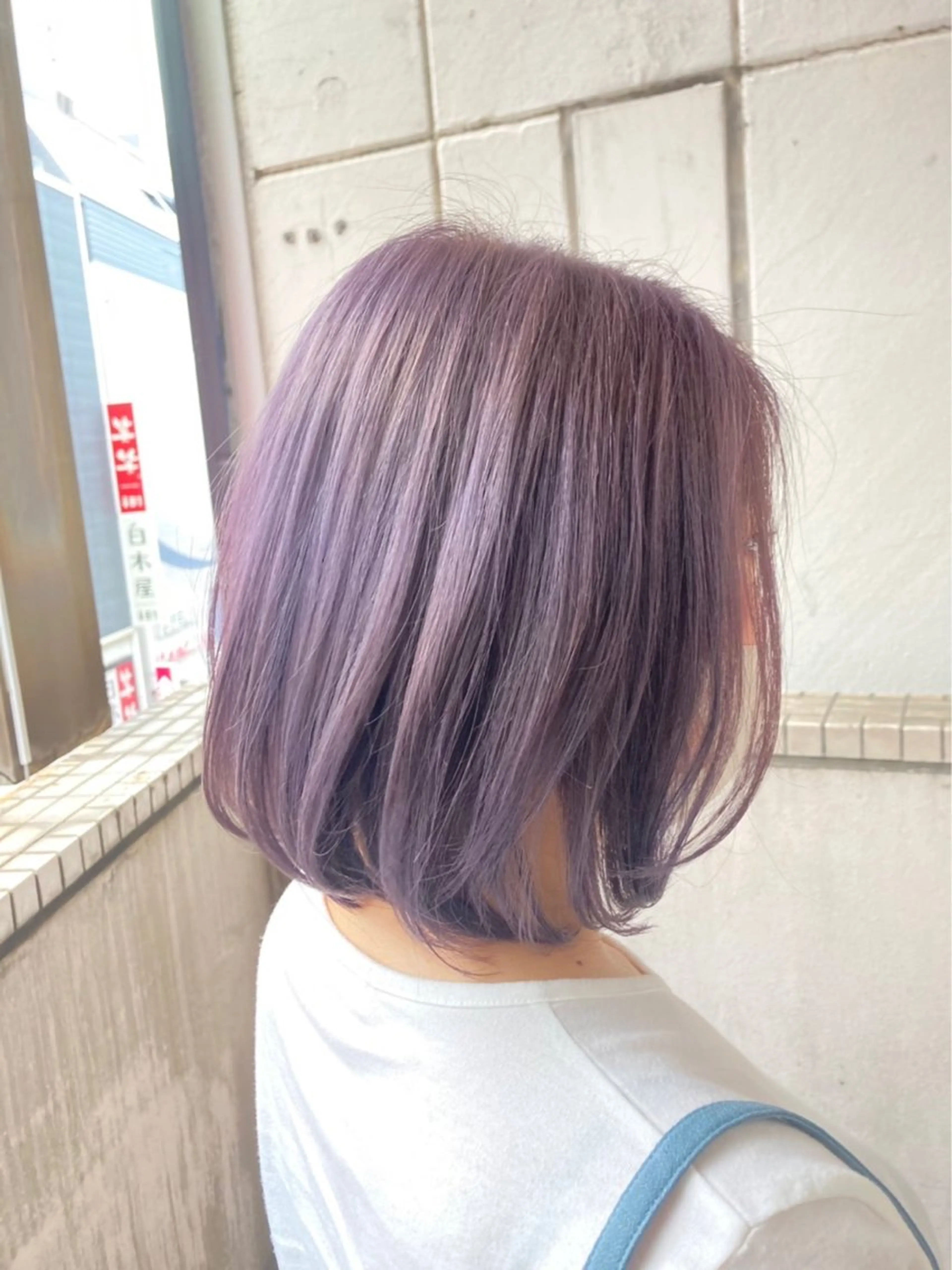 カラー ラベンダーカラー モデル募集中/カラー /縮毛矯正/安田吉宏のヘアスタイル