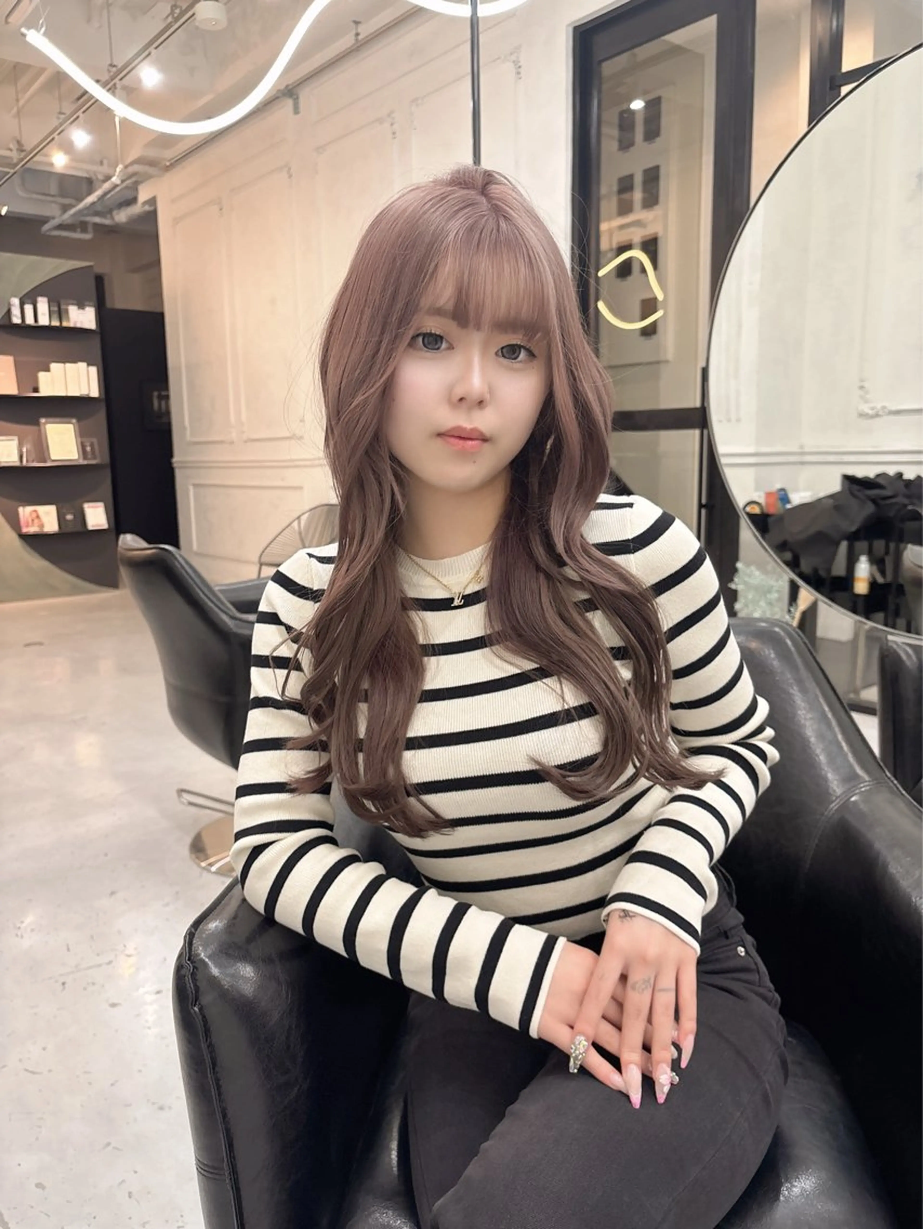 ロング カラー ヘアカラー トリートメント Maison Halu YUKIのヘアスタイル