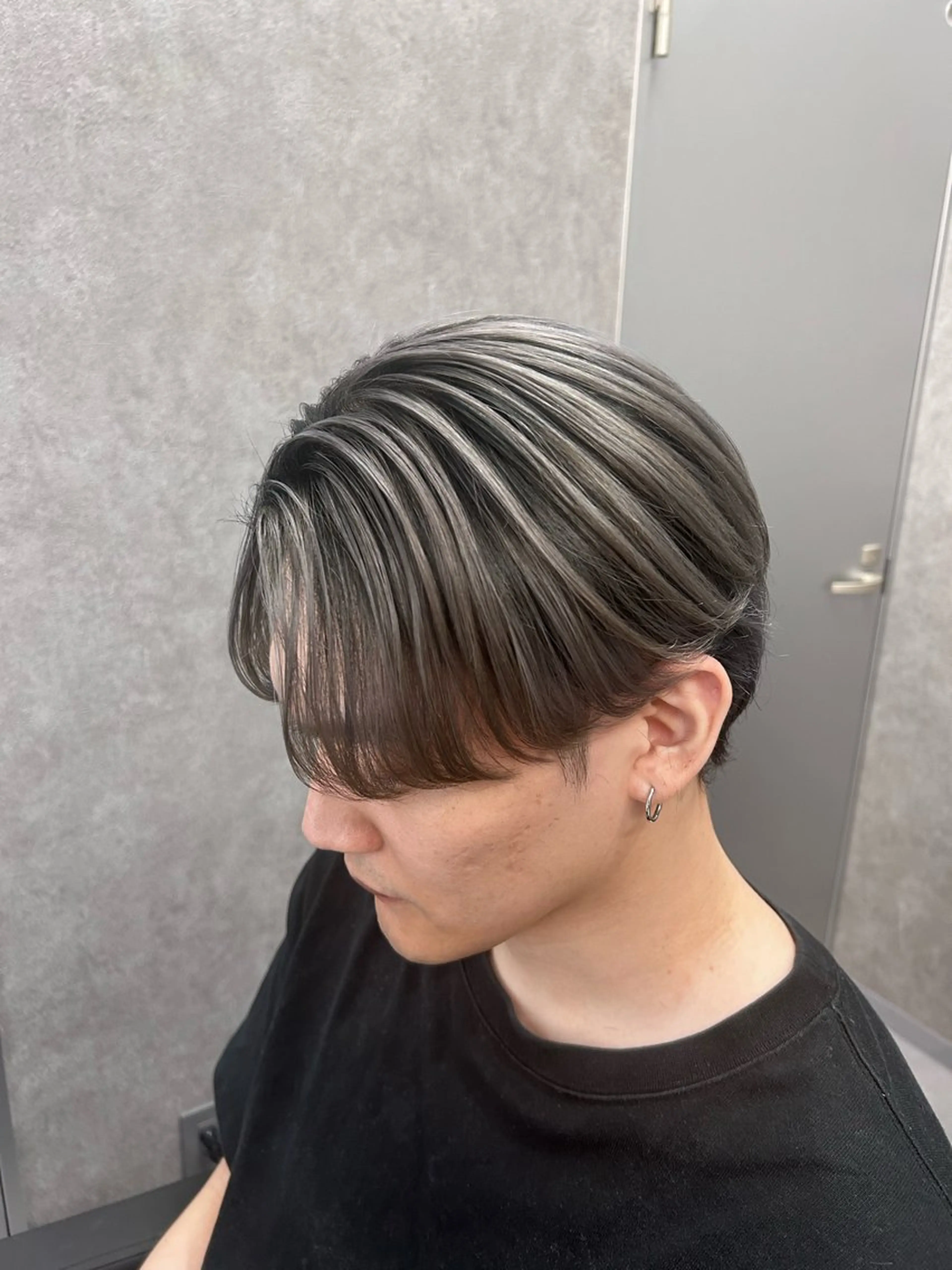 ショート カラー パーマ メンズ メンズバレイヤージュ バレイヤージュ レイヤーカット カット ヘアカラー メンズ特化 👑YUTAのヘアスタイル