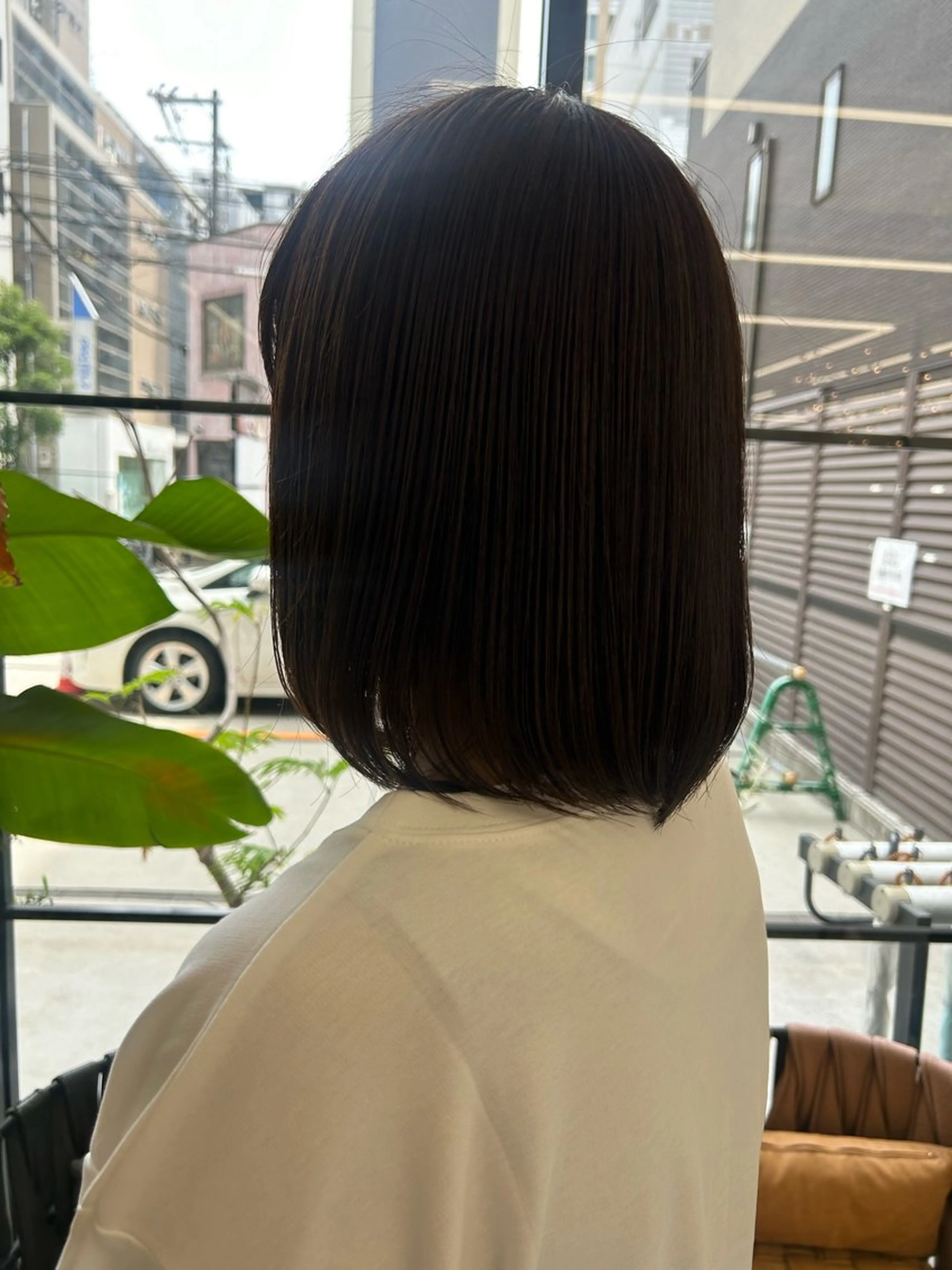 ミディアム ボブ/縮毛矯正/艶髪 /さのまなみのヘアスタイル