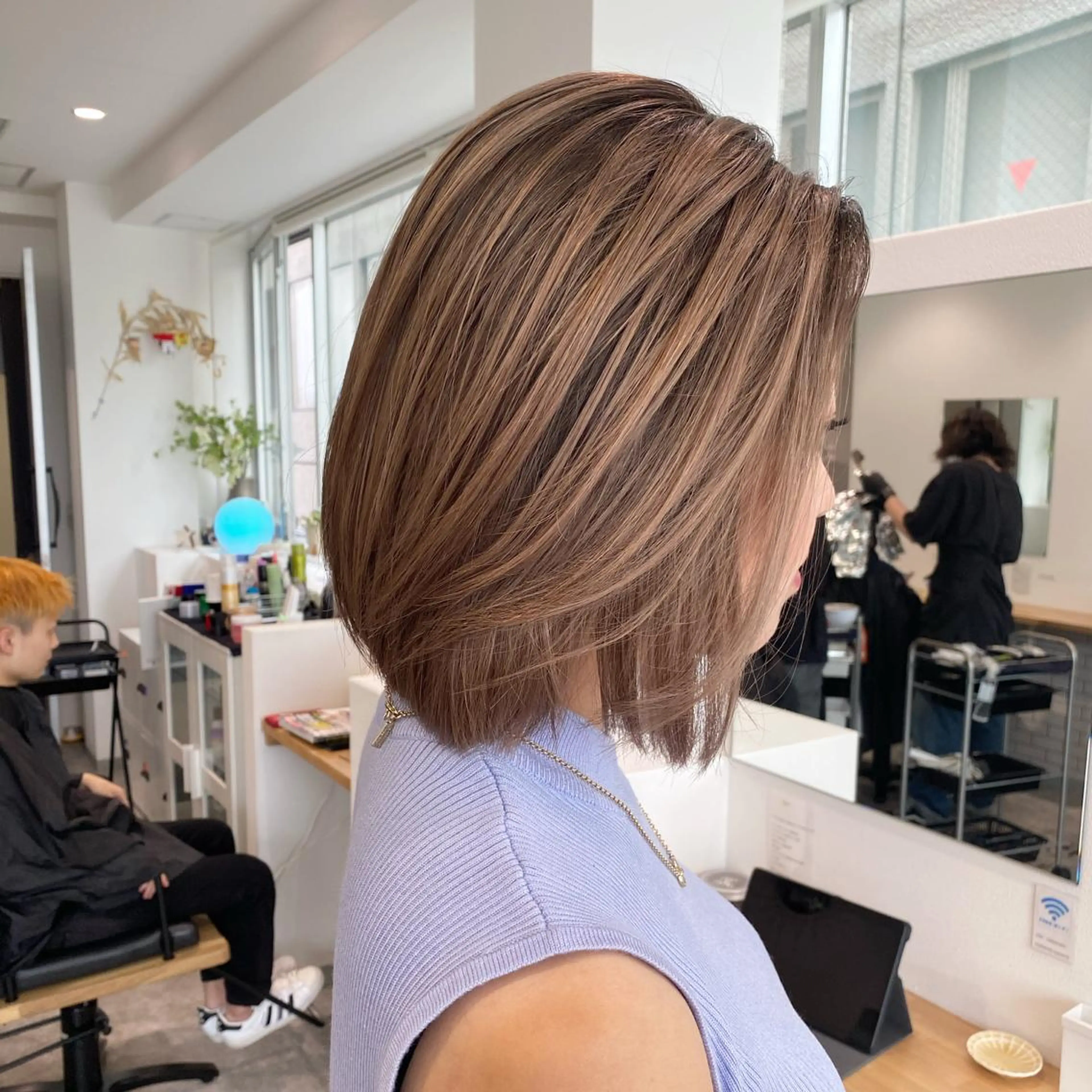 ショート カラー ヘアカラー JILBLAN京都 ショート/ハイライトのヘアスタイル