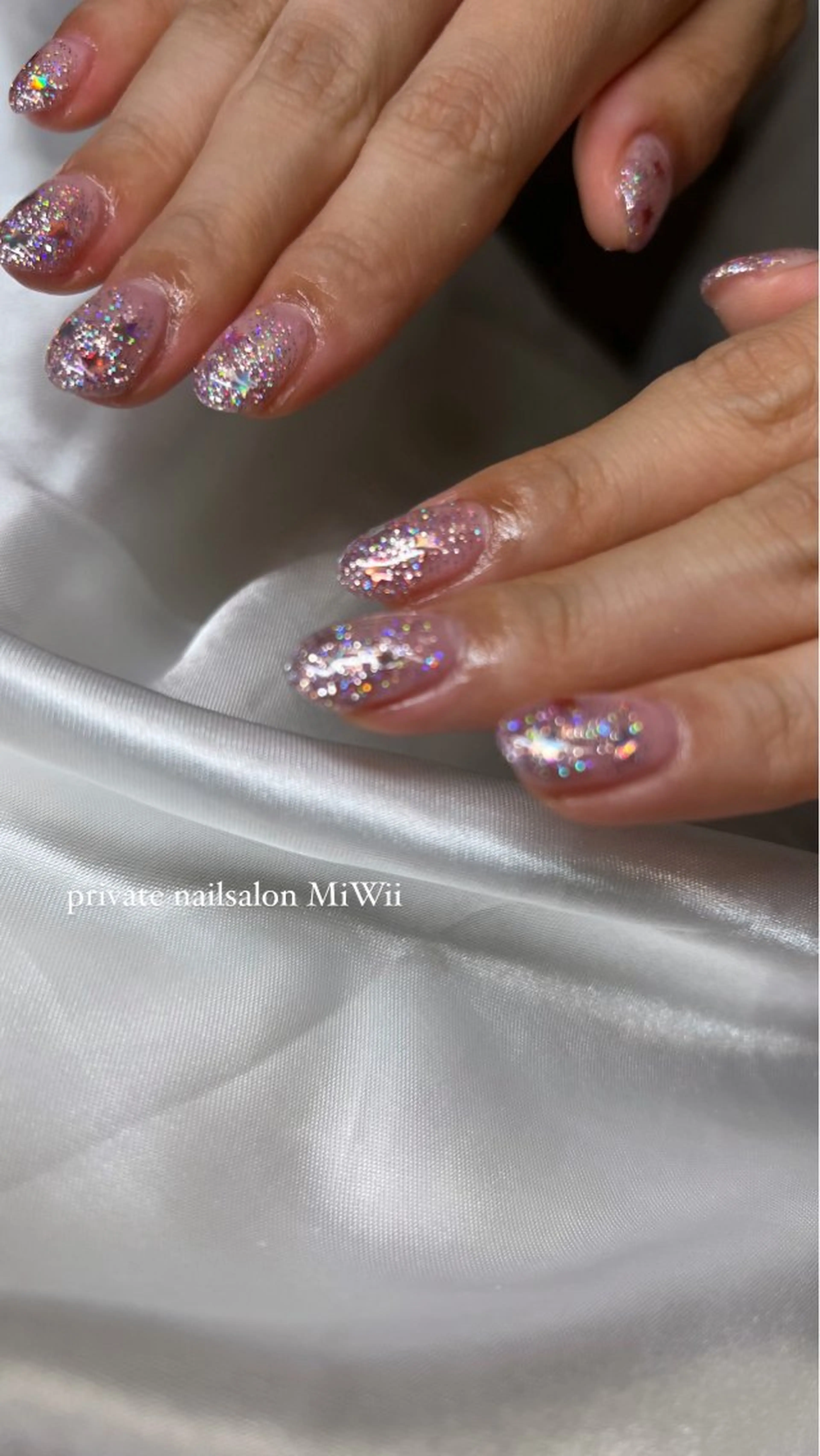 【オフあり】ベースカラーラメグラデーションの写真