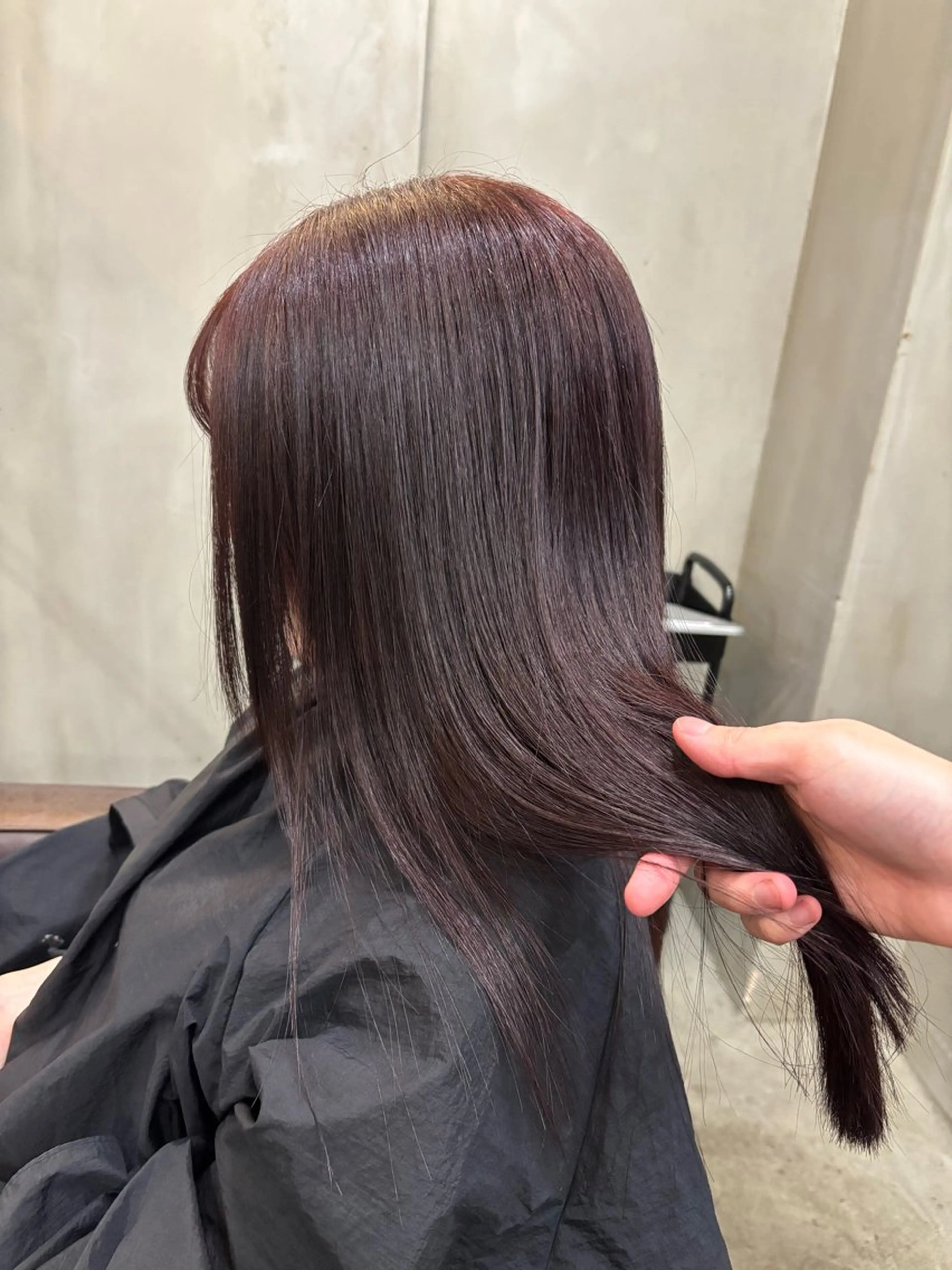 セミロング カラー ボルドーカラー レッドカラー ヘアカラー 中園康 /カラー/ブリーチのヘアスタイル