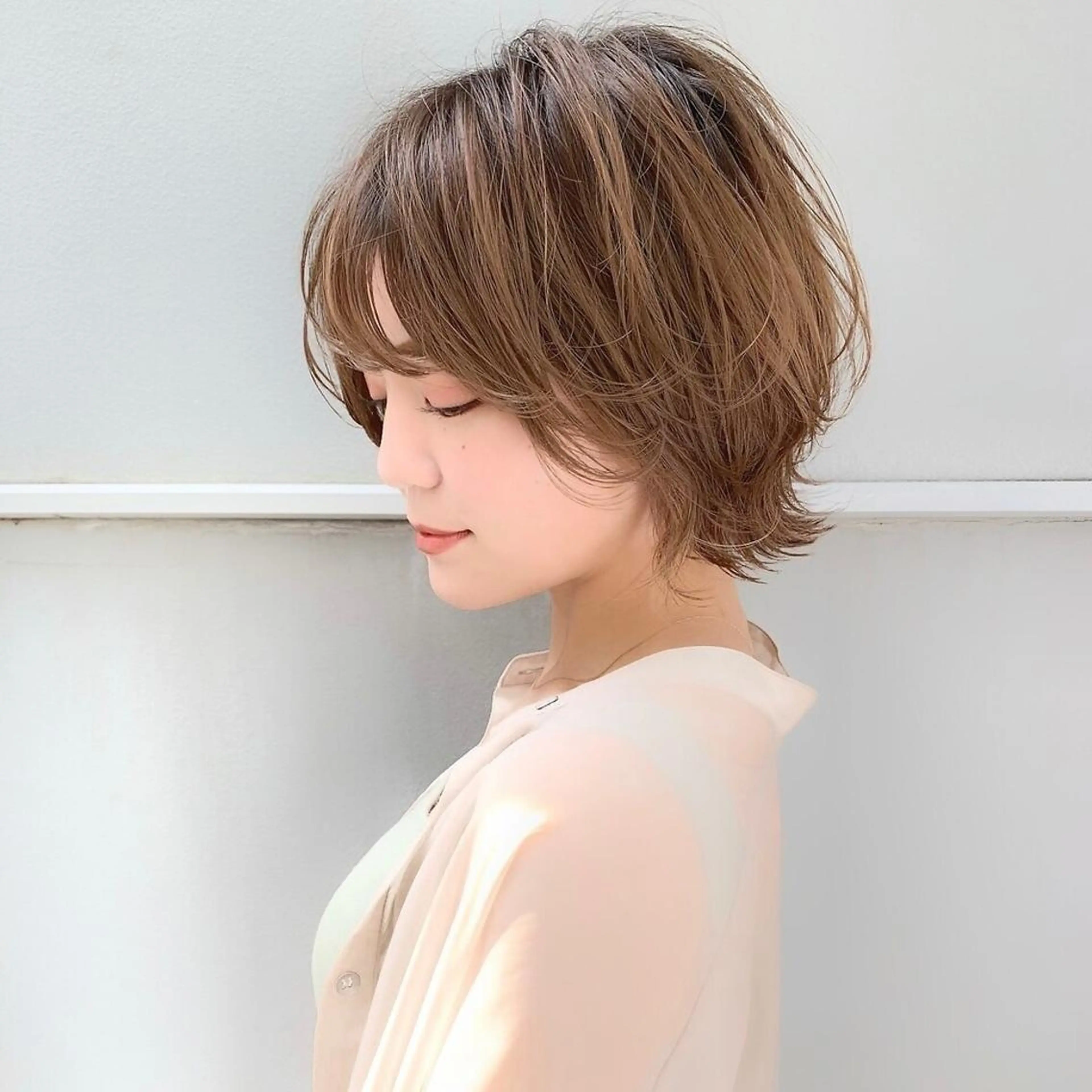 ショート パーマ ショートヘア 立川✨ブリーチ/ ケアブリーチ✨のヘアスタイル