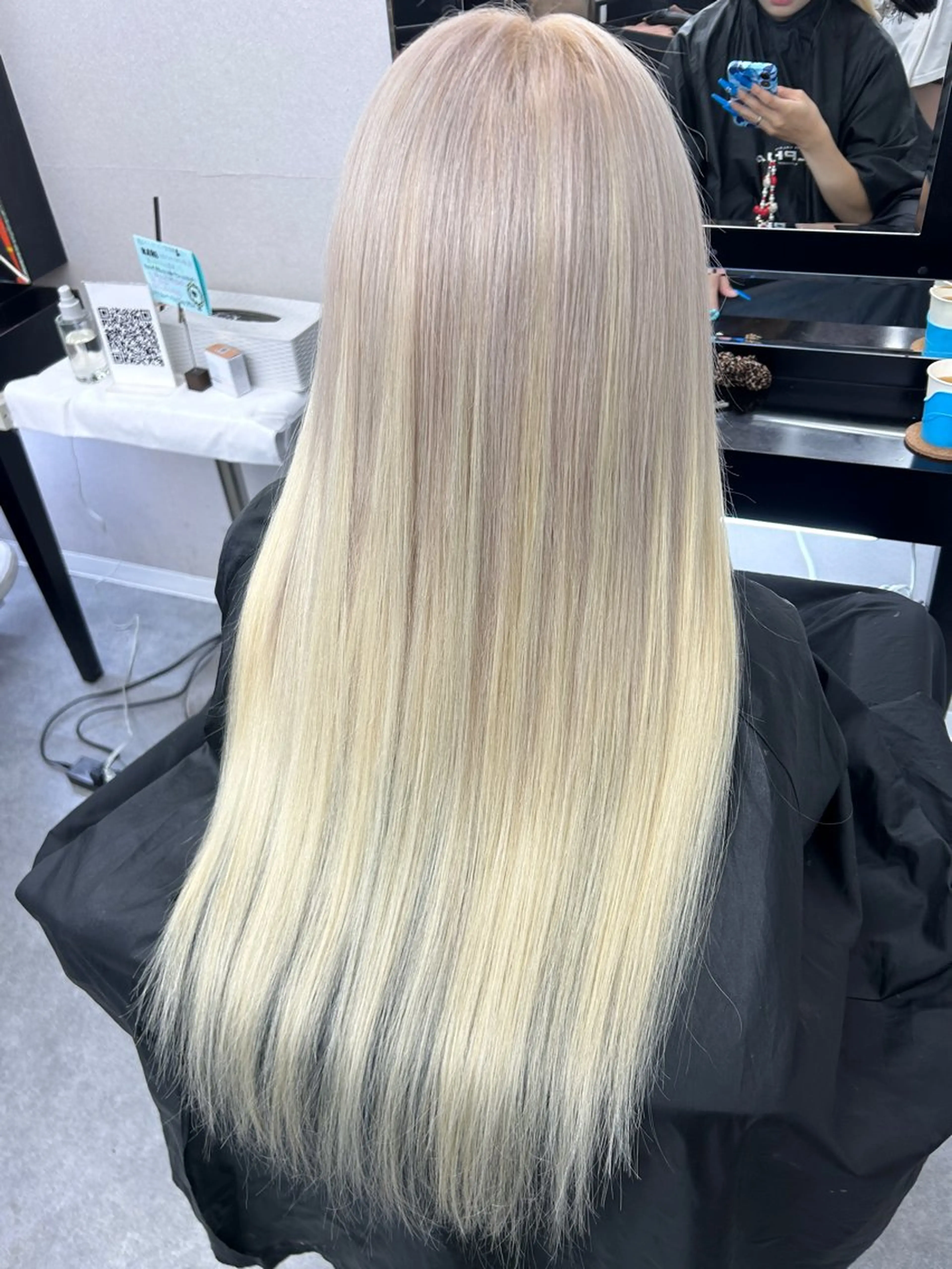 ロング シールエクステ エクステ ヘアカラー エクステ 🎀ハイトーン. 難波.RISA🎀のヘアスタイル