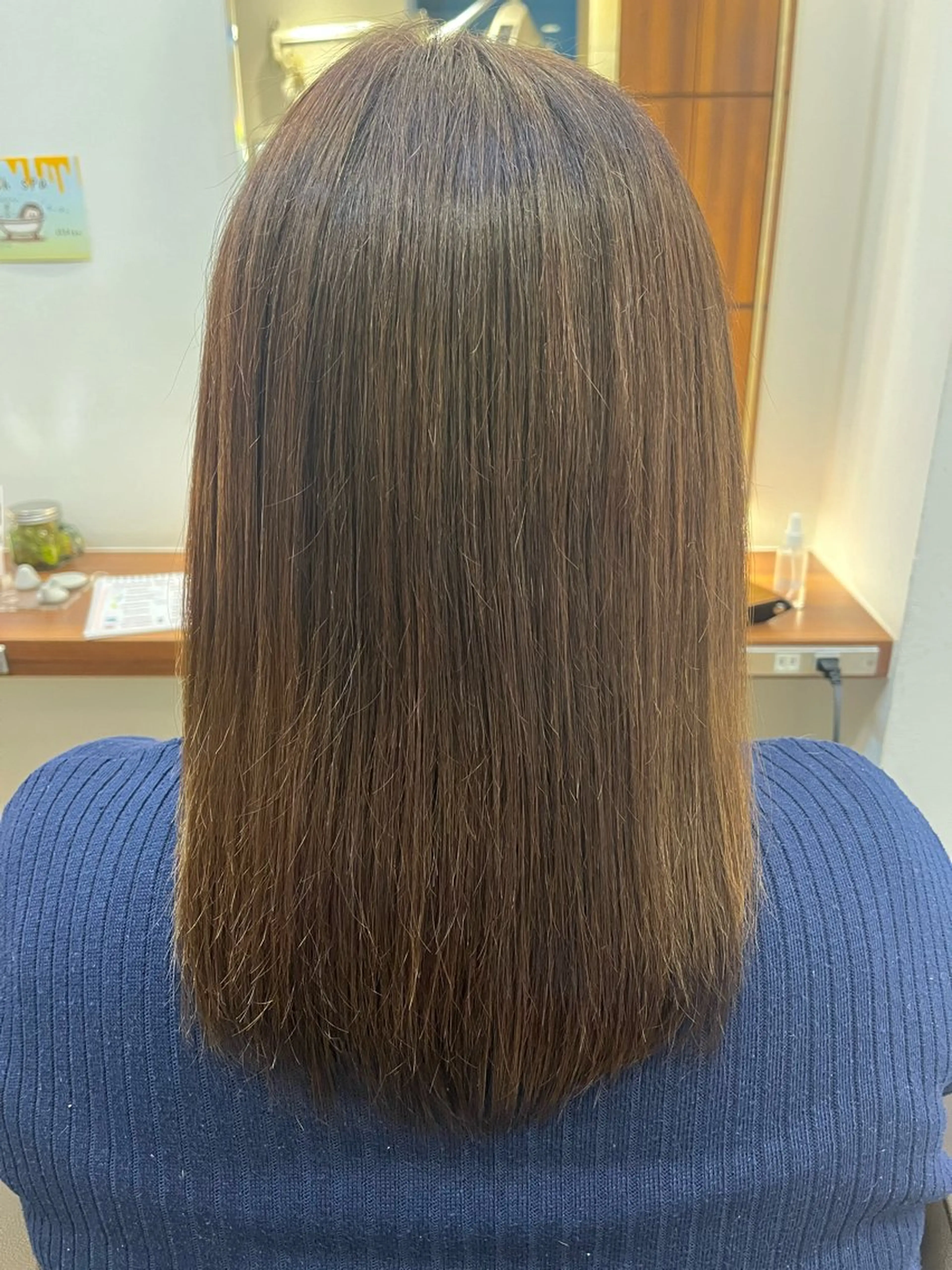 セミロング 縮毛矯正 縮毛矯正 すばる/縮毛矯正 /似合わせカラーのヘアスタイル