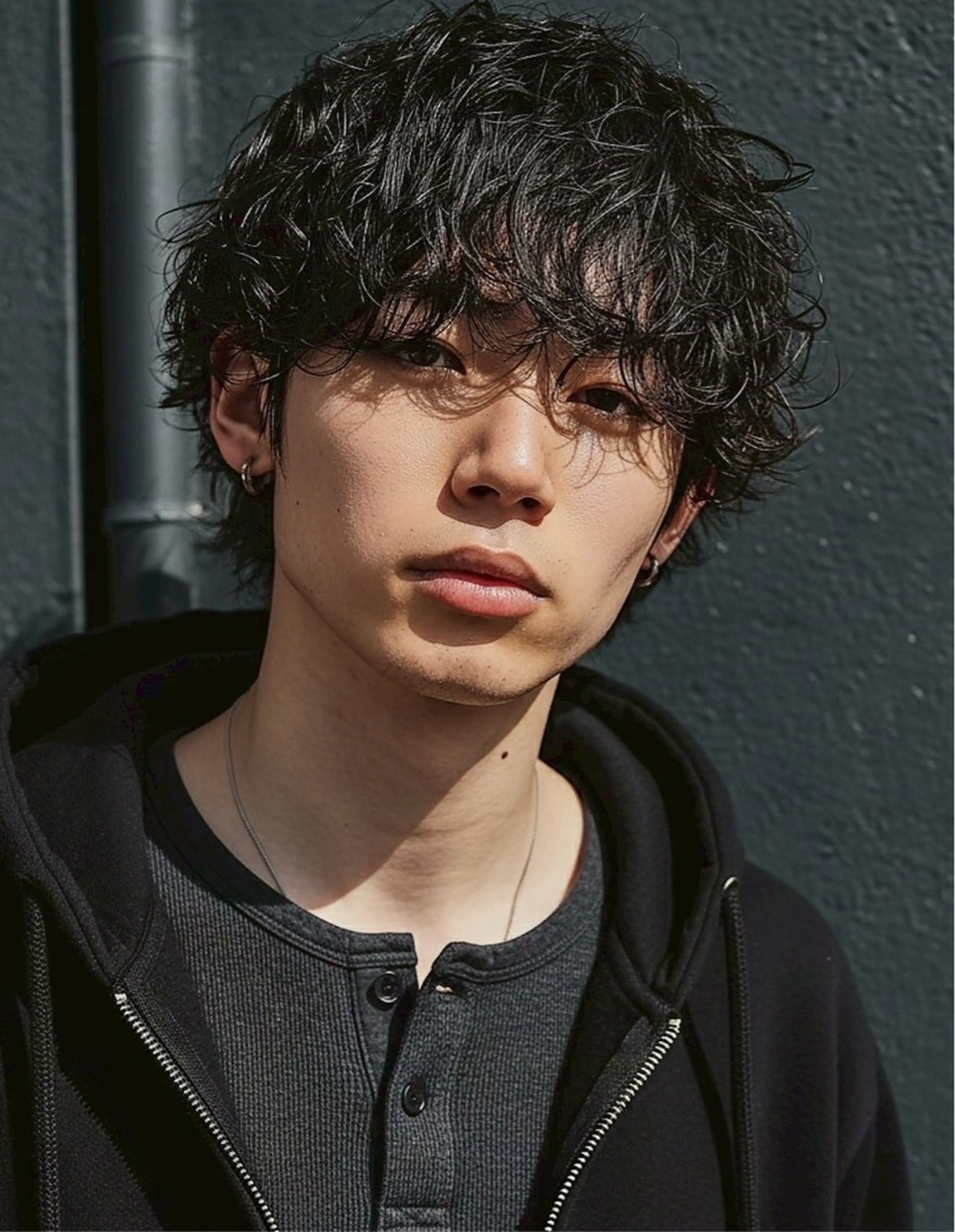 ショート パーマ メンズ カット パーマ センターパート職人 柏/メンズ/ ハルキのヘアスタイル