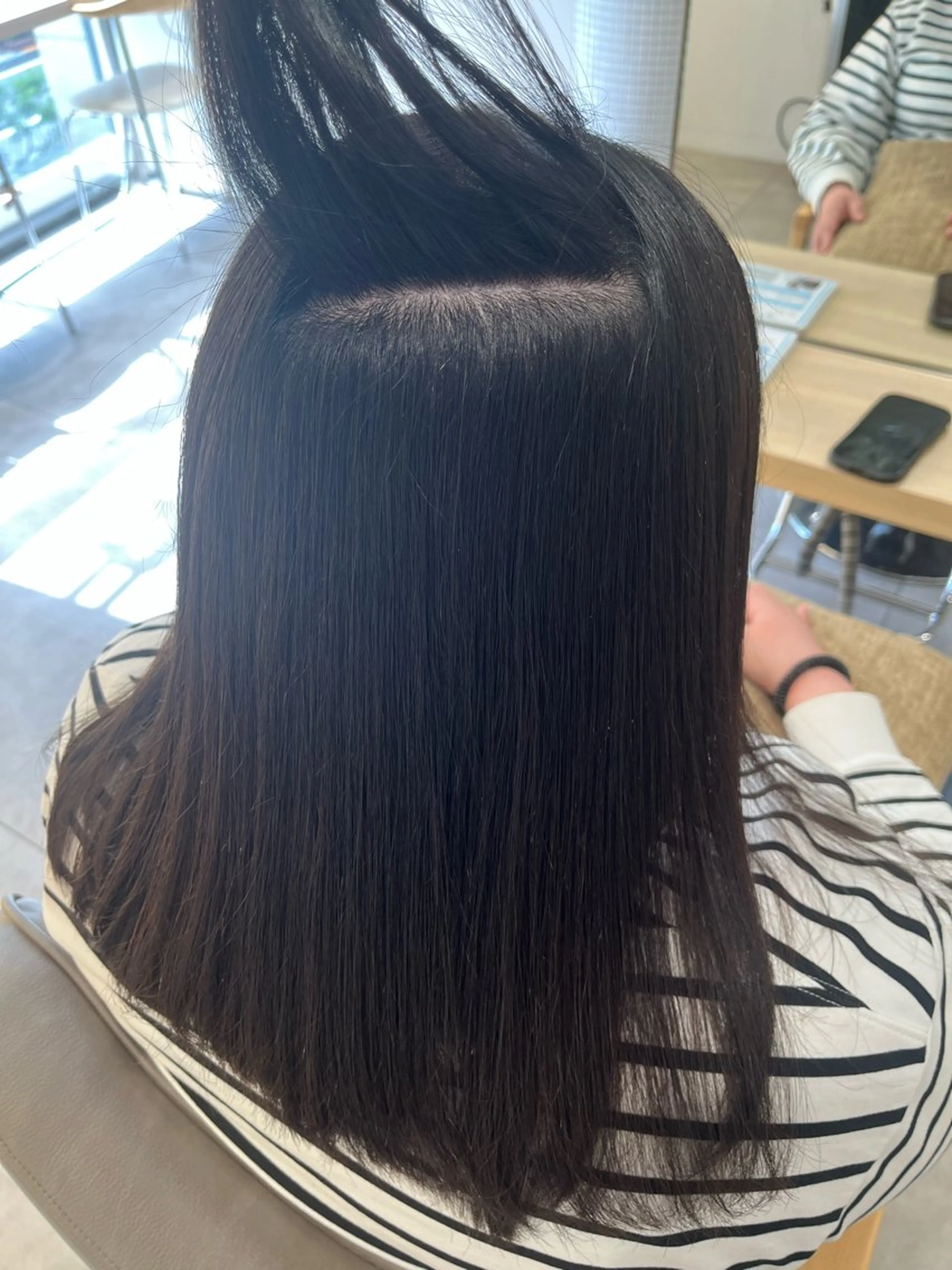 ミディアム パーマ 縮毛矯正 首藤 大翔のヘアスタイル
