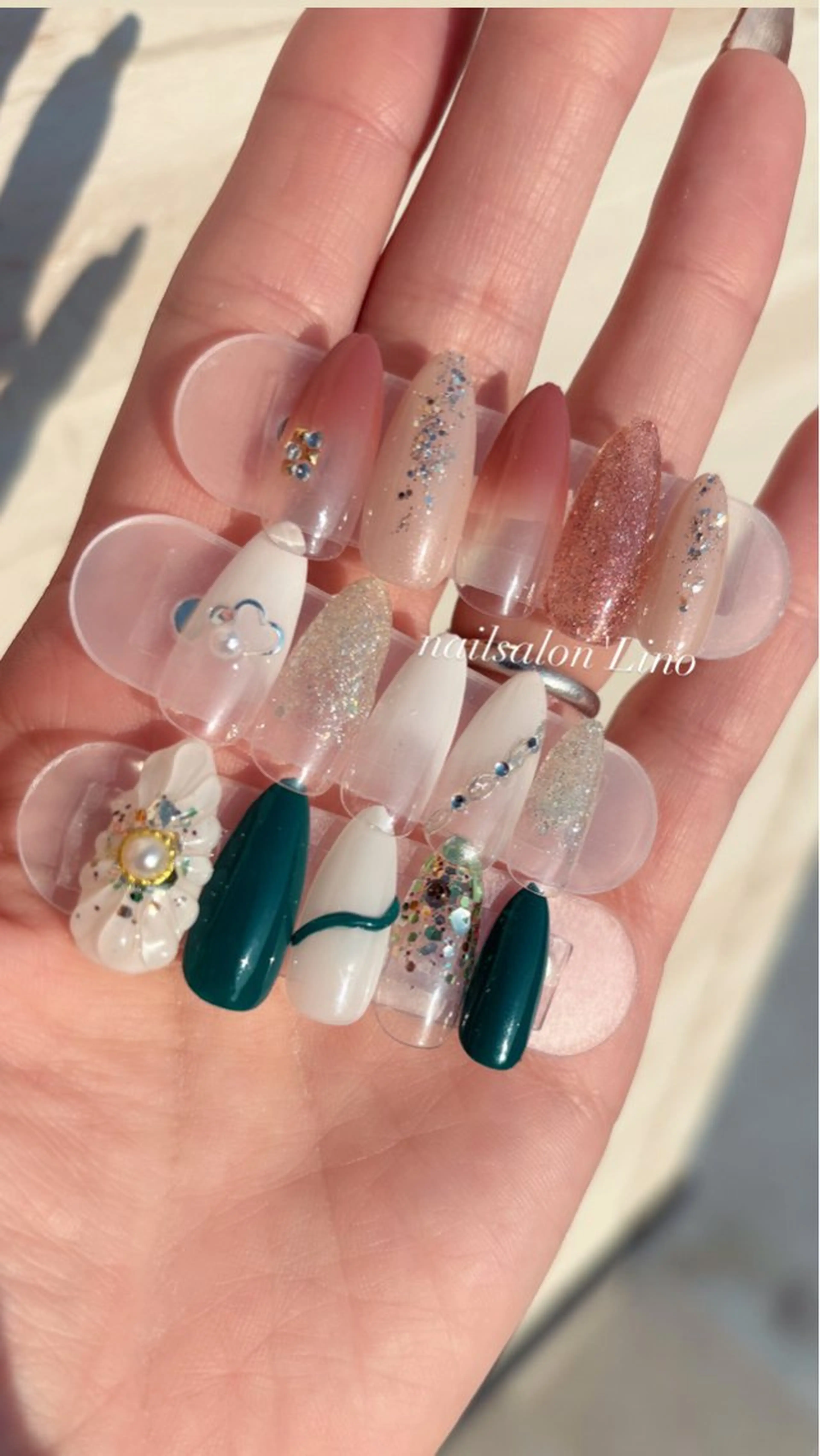 ネイル オフィスネイル ハンドネイル Lino𓂃⟡.· Chizuruのネイルデザイン