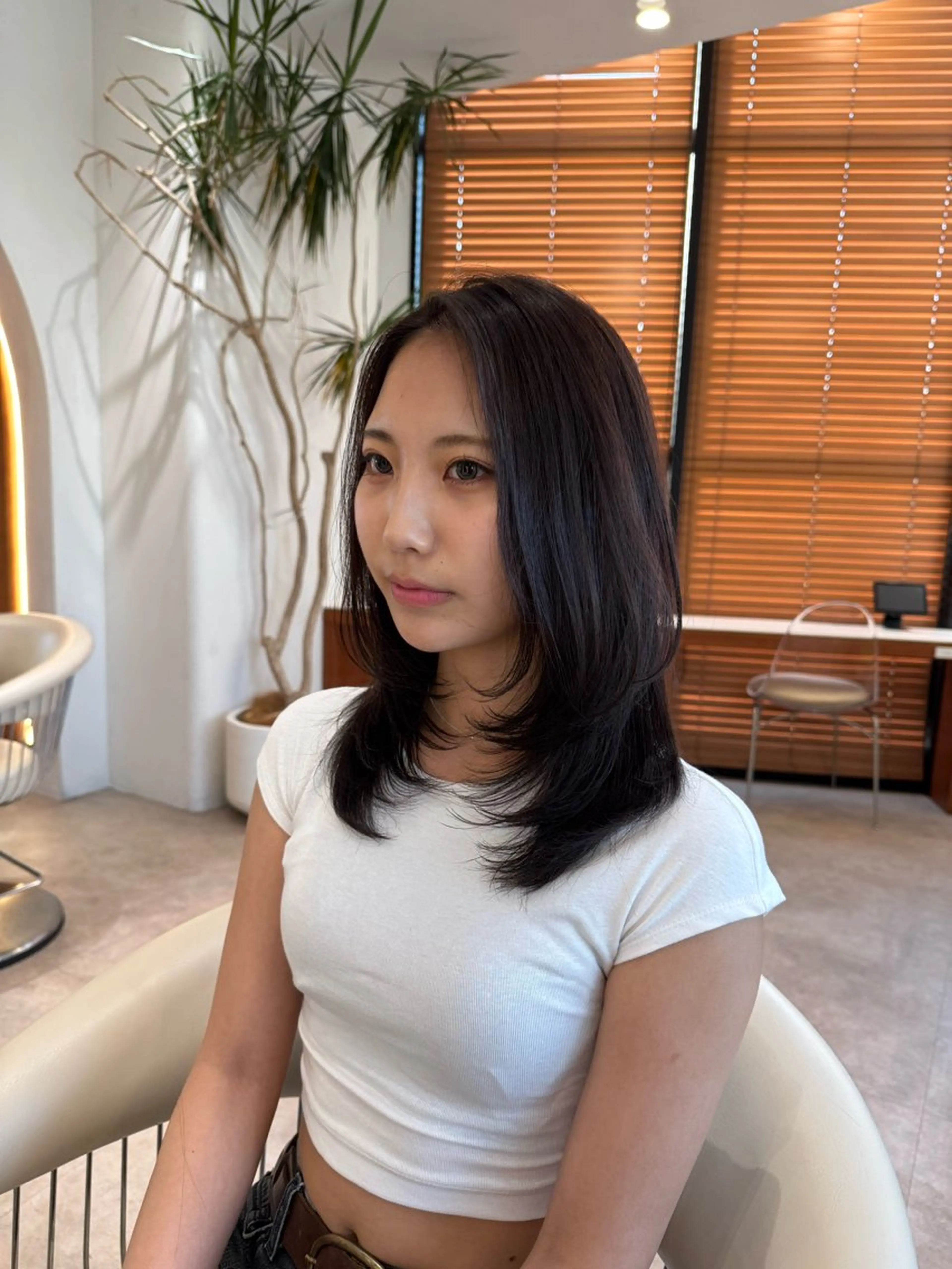 ロング カラー 韓国風ヘア レイヤーカット 小顔カット カット ヘアカラー ヘアセット 韓国レイヤー🇰🇷 韓国研修◎渋谷カイトのヘアスタイル