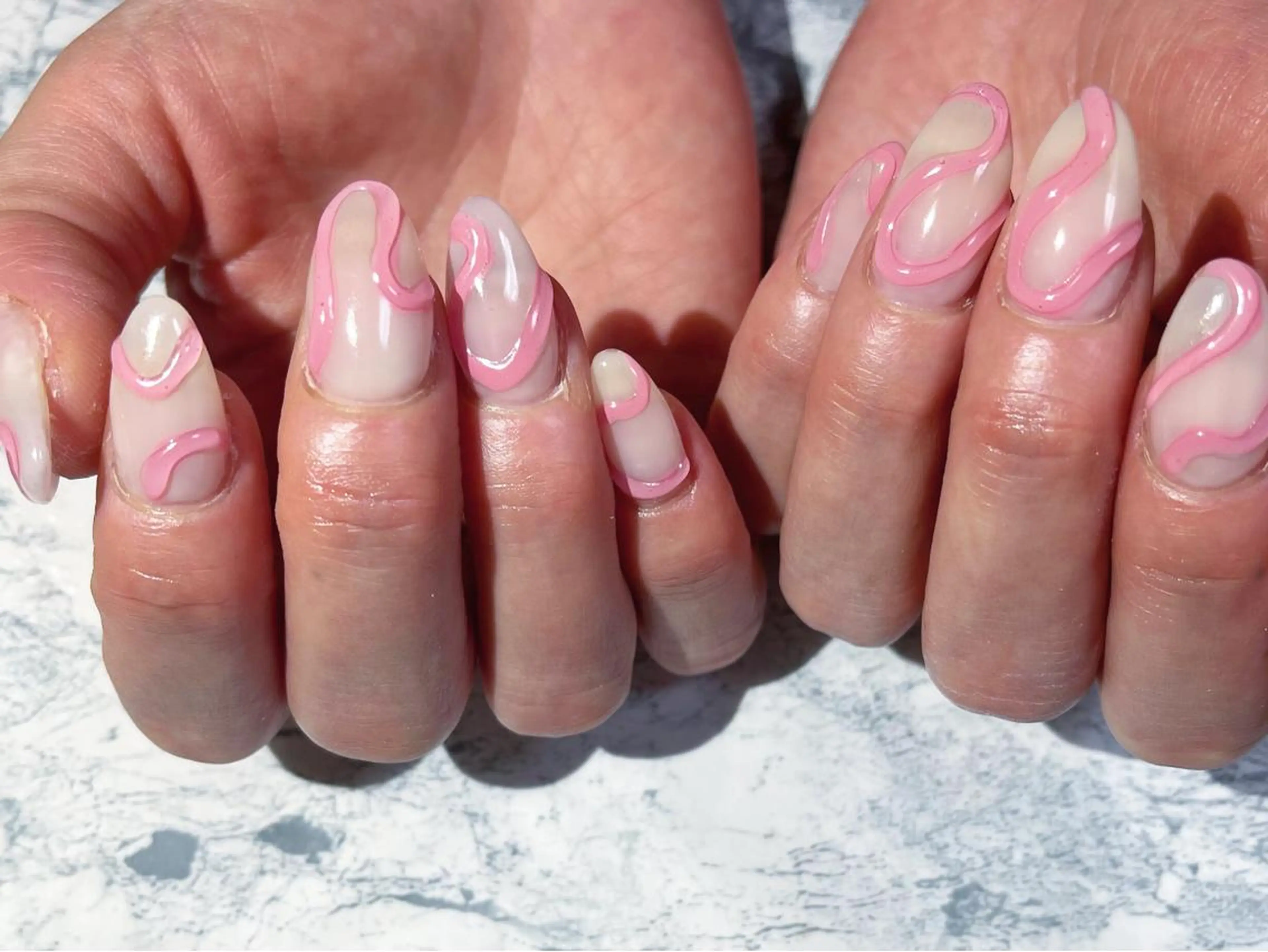 ネイル フットネイル ニュアンスネイル シンプルネイル 春ネイル 夏ネイル nail fufla ♡yamane♡のネイルデザイン