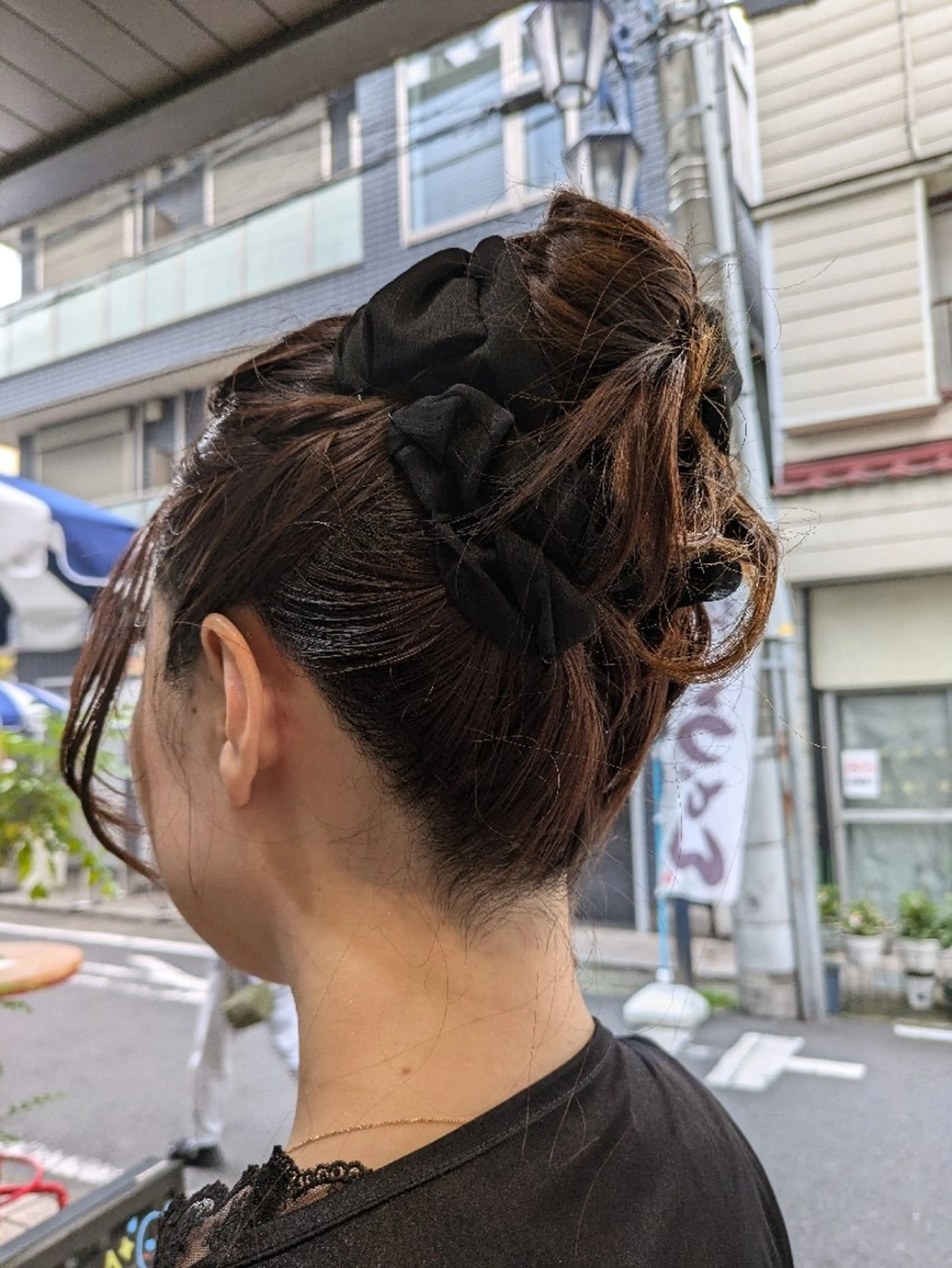 ヘアアレンジ お団子ヘア カット ヘアセット 大人女性カット/ヘア セット✨️片本🌸のヘアスタイル